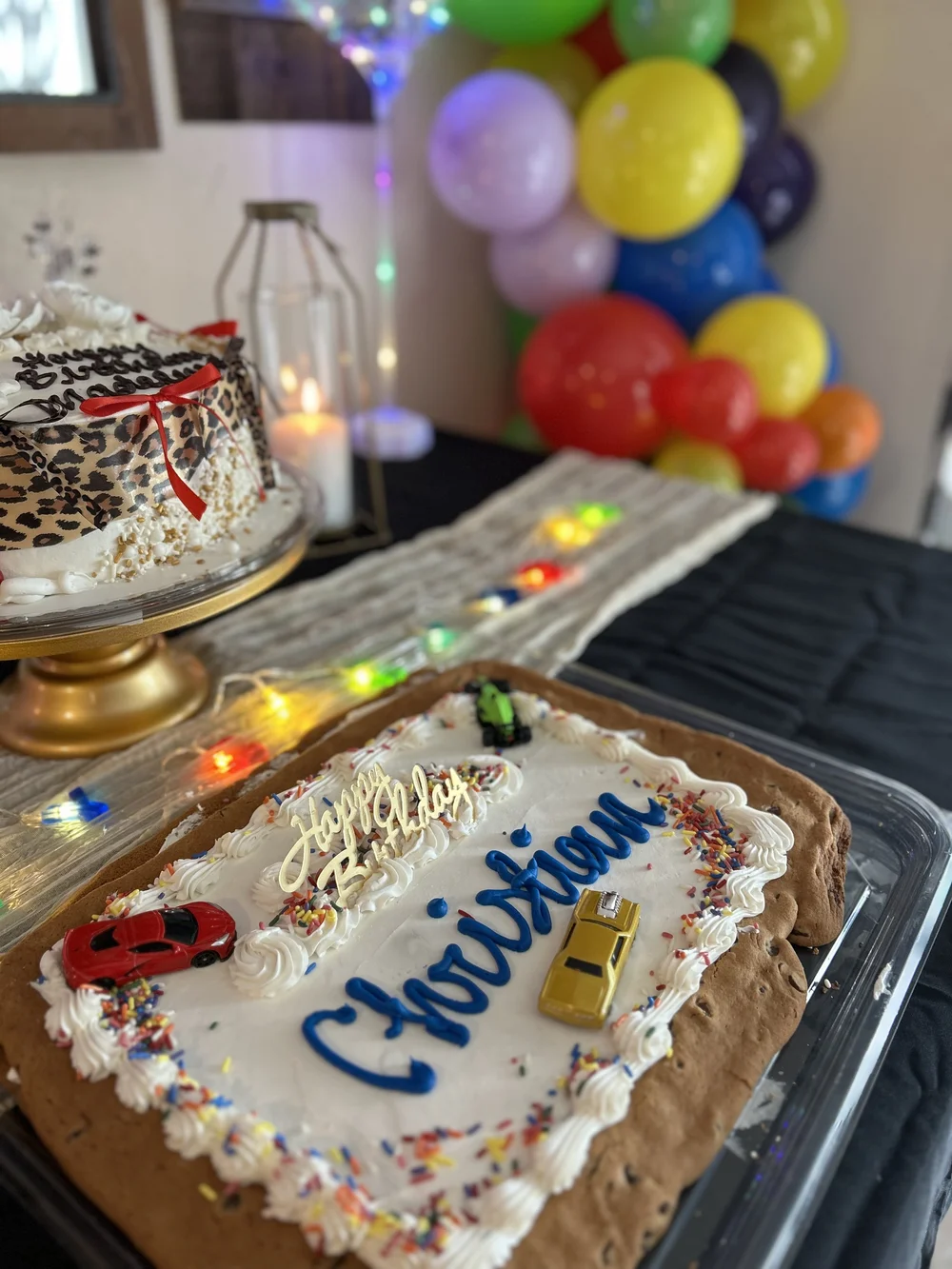 Combined teen birthday party setup