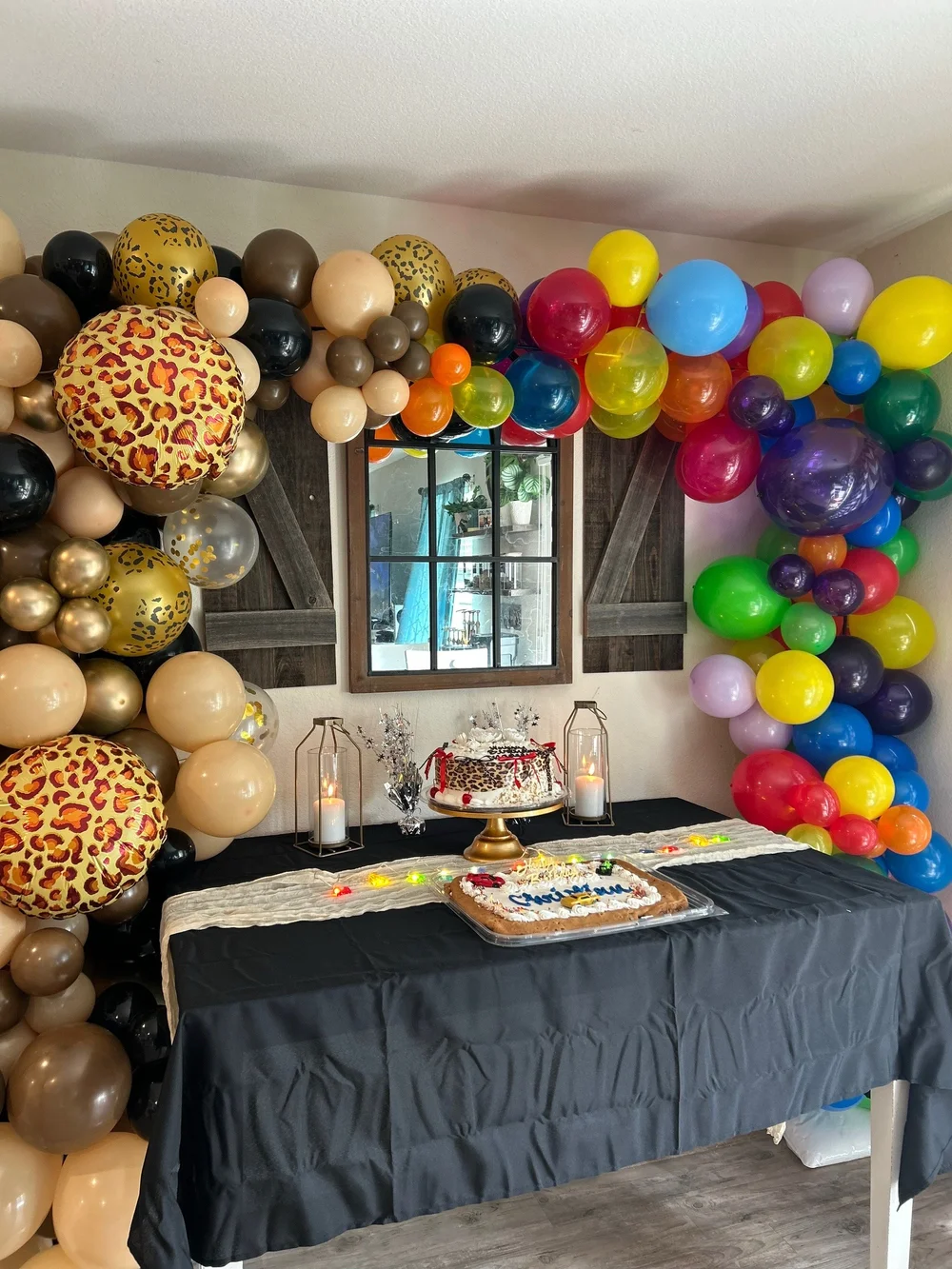 Combined teen birthday celebration detail