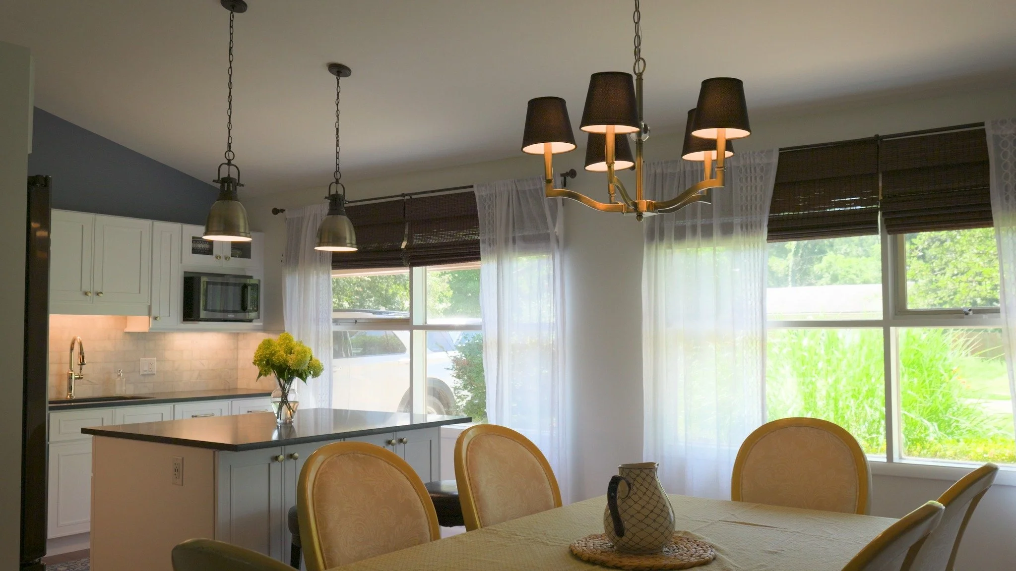 Lower level renovation with custom finishes and improved layout