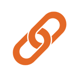 Orange chain link icon