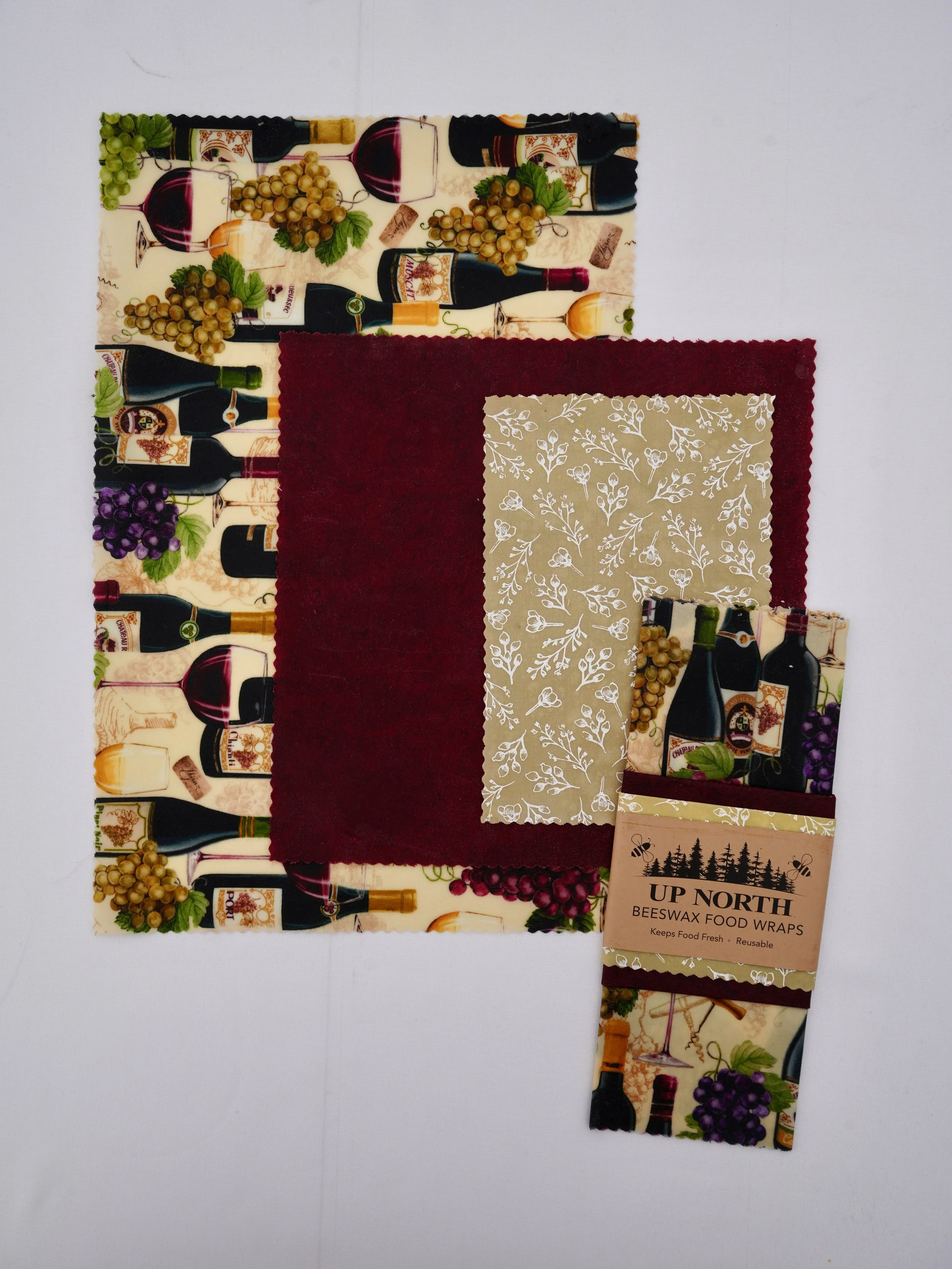 S/M/L 3-Pack Wine and Vine