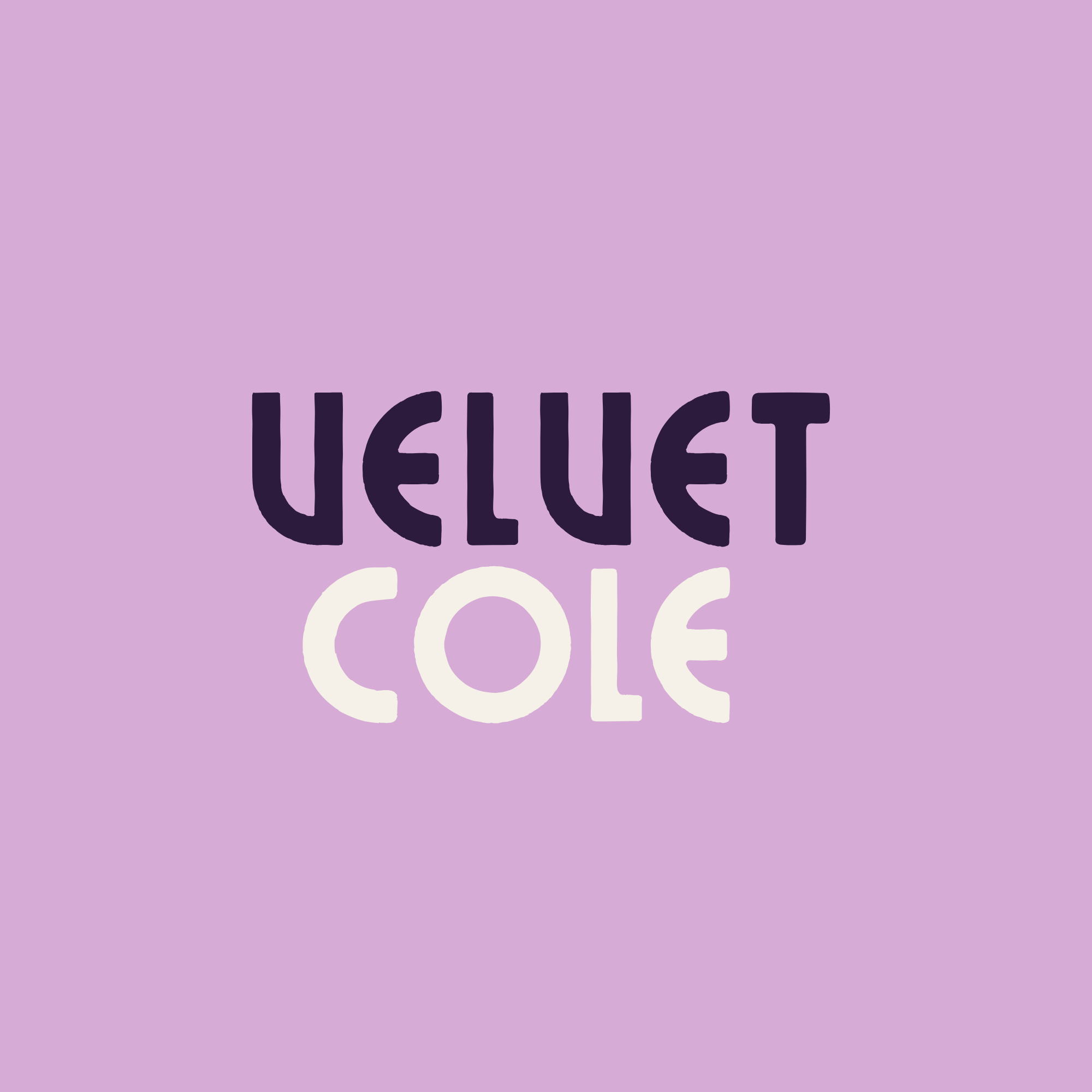Text reading "Velvet Cole"