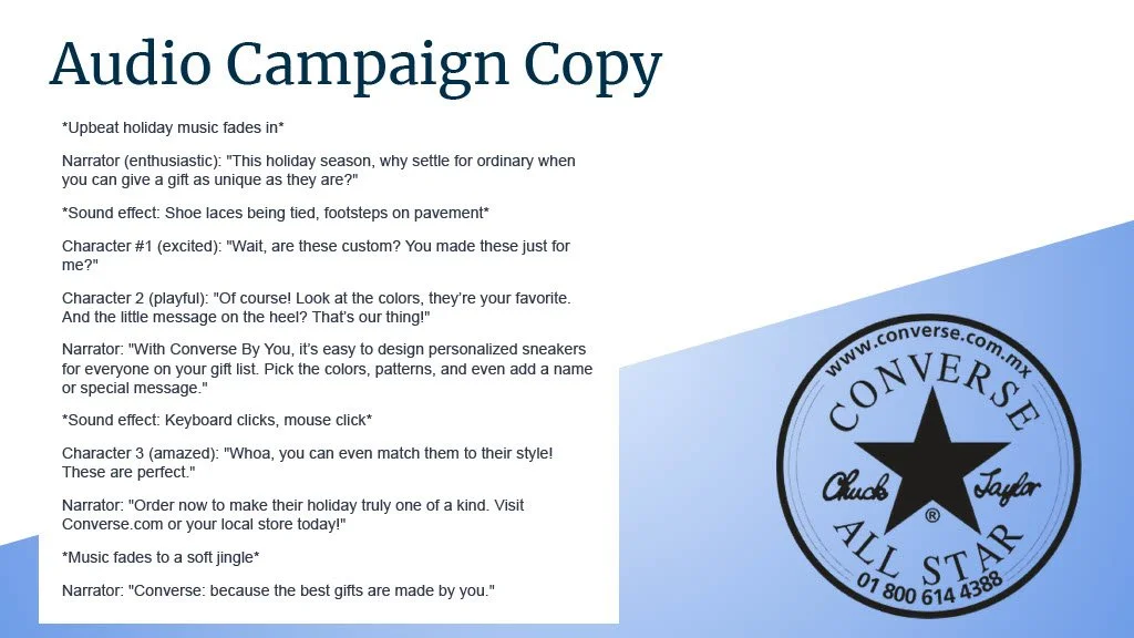 Audio Campaign Copy