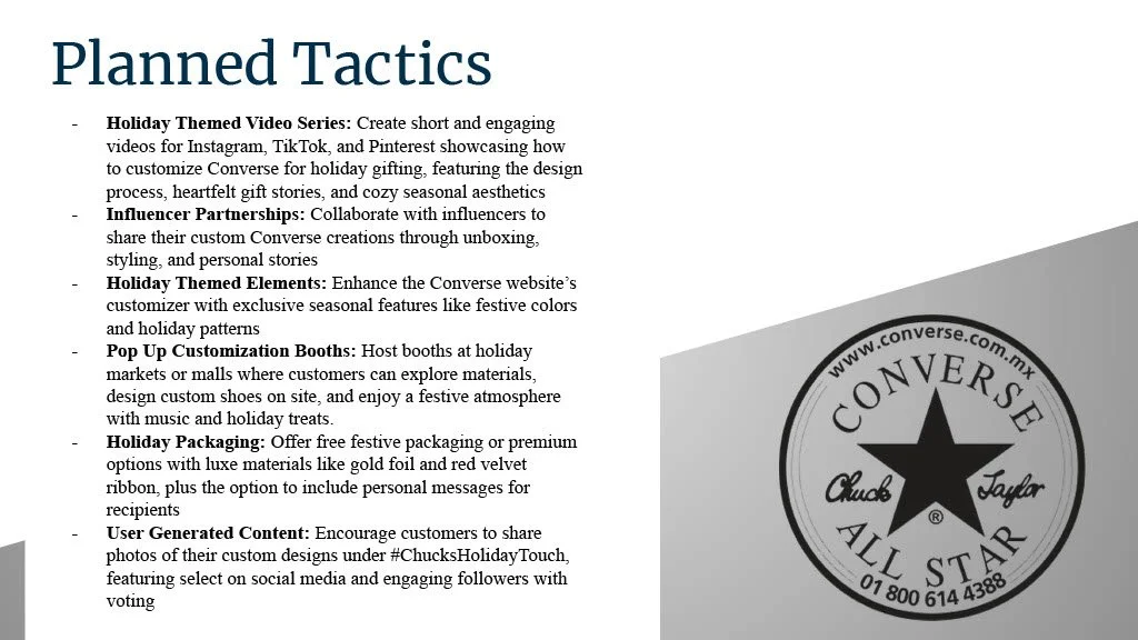 Planned Tactics