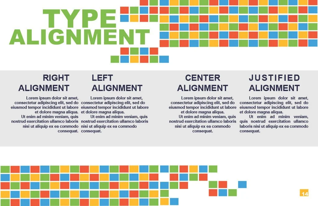 type alignment layout