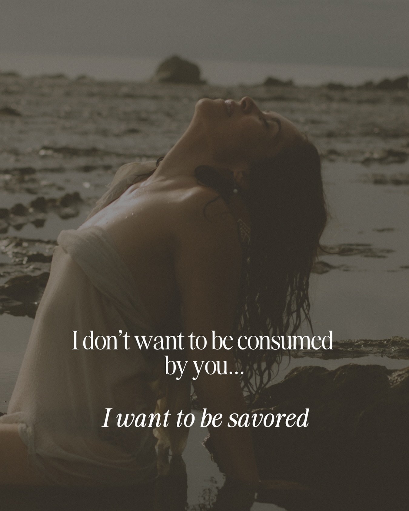I used to confuse the intensity of being deeply desired&hellip; his longing to consume me&hellip; with true communion.
 It was thrilling. It made me feel alive. His hunger for me became proof that I was lovable.

But what I called passion was really 