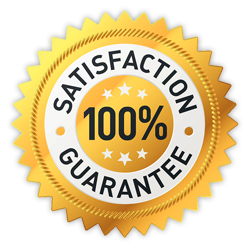 100 percent satisfaction guarantee badge for online SketchUp course