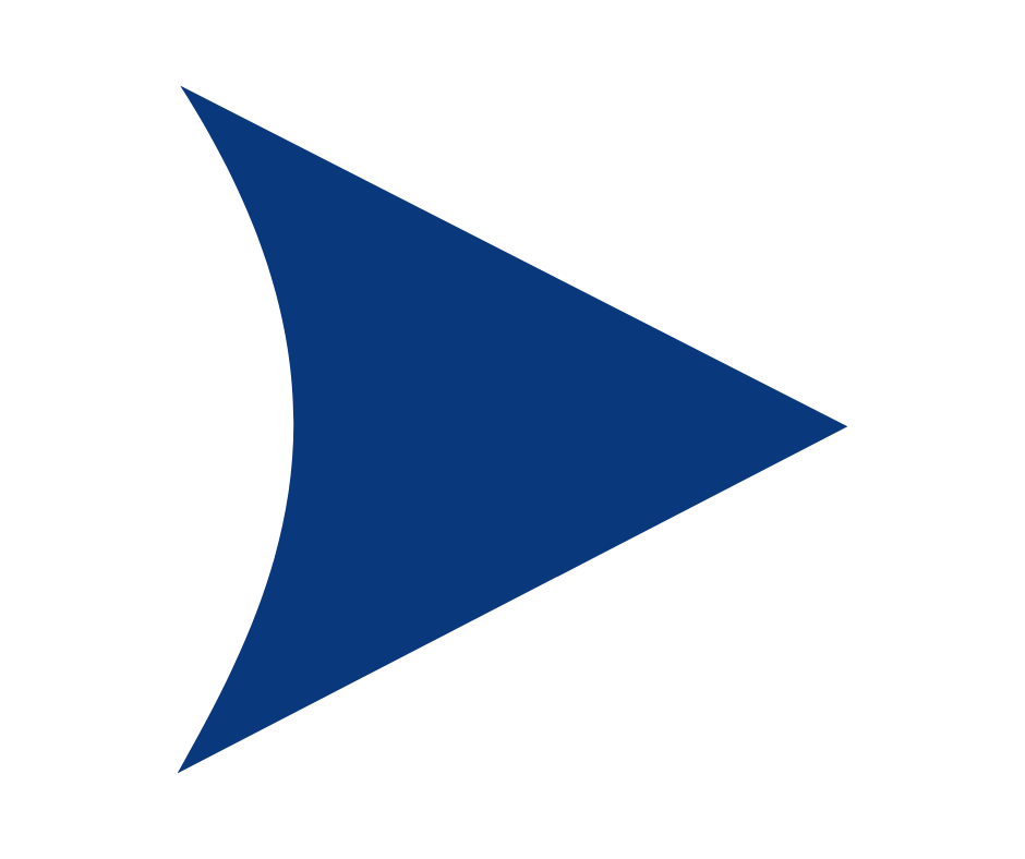 A black background with a large blue right-pointing arrow in the center.