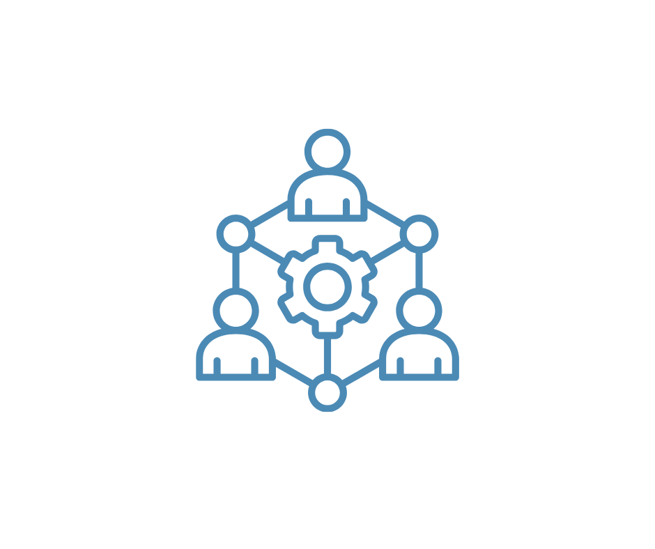 Connected care network icon representing outreach and coordination across the healthcare continuum.