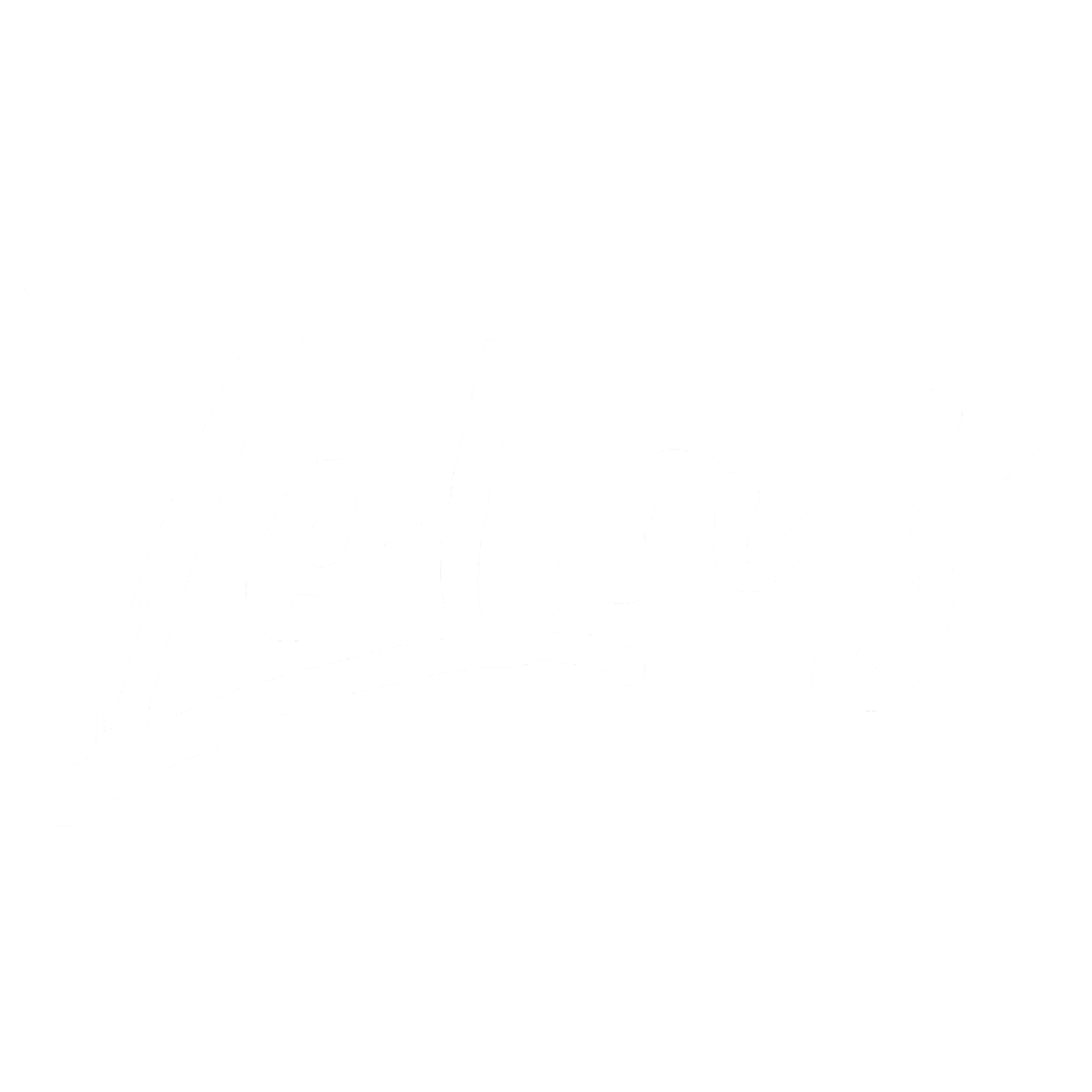 Black background with white, cursive text reading "Lola".