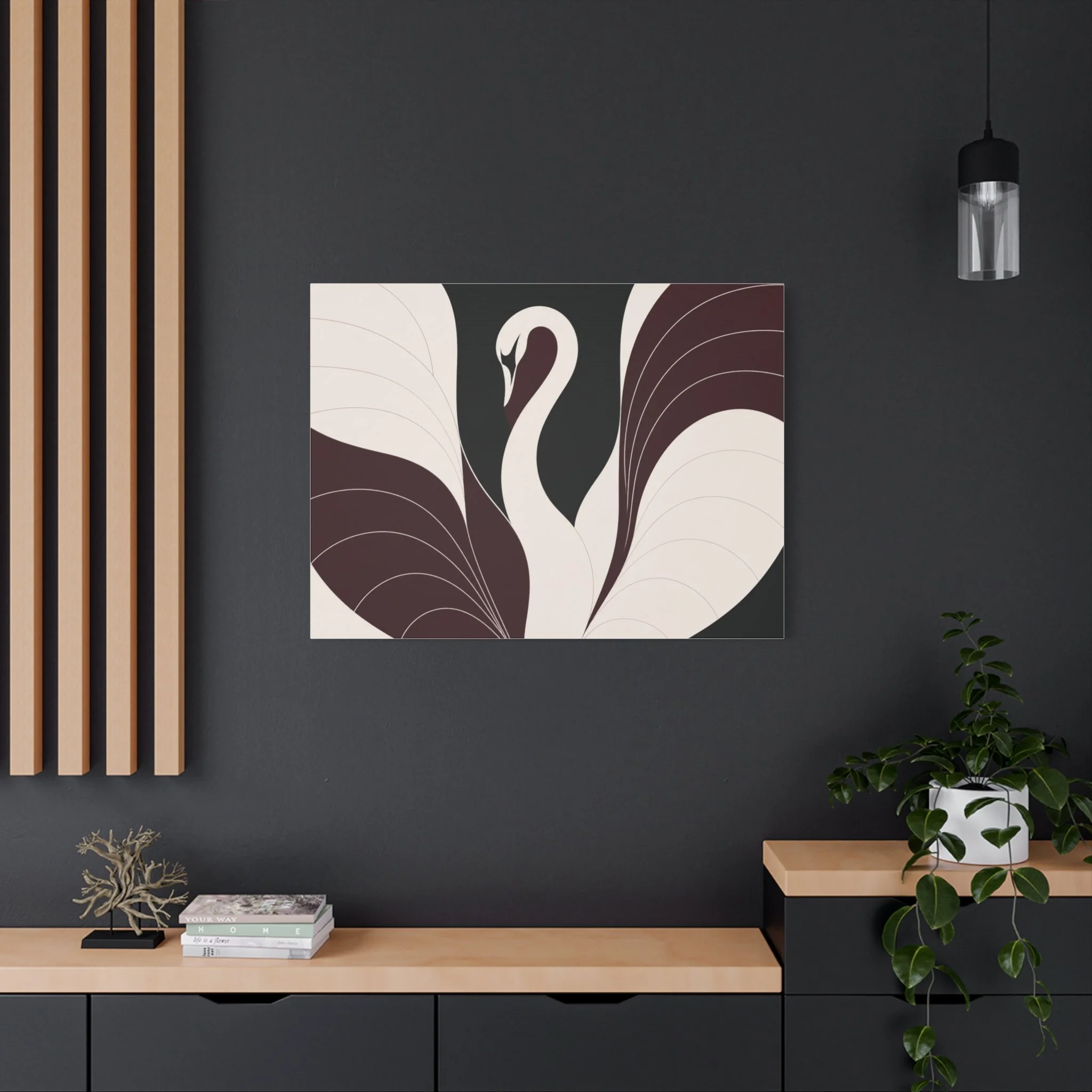 Cygnus canvas print color detail