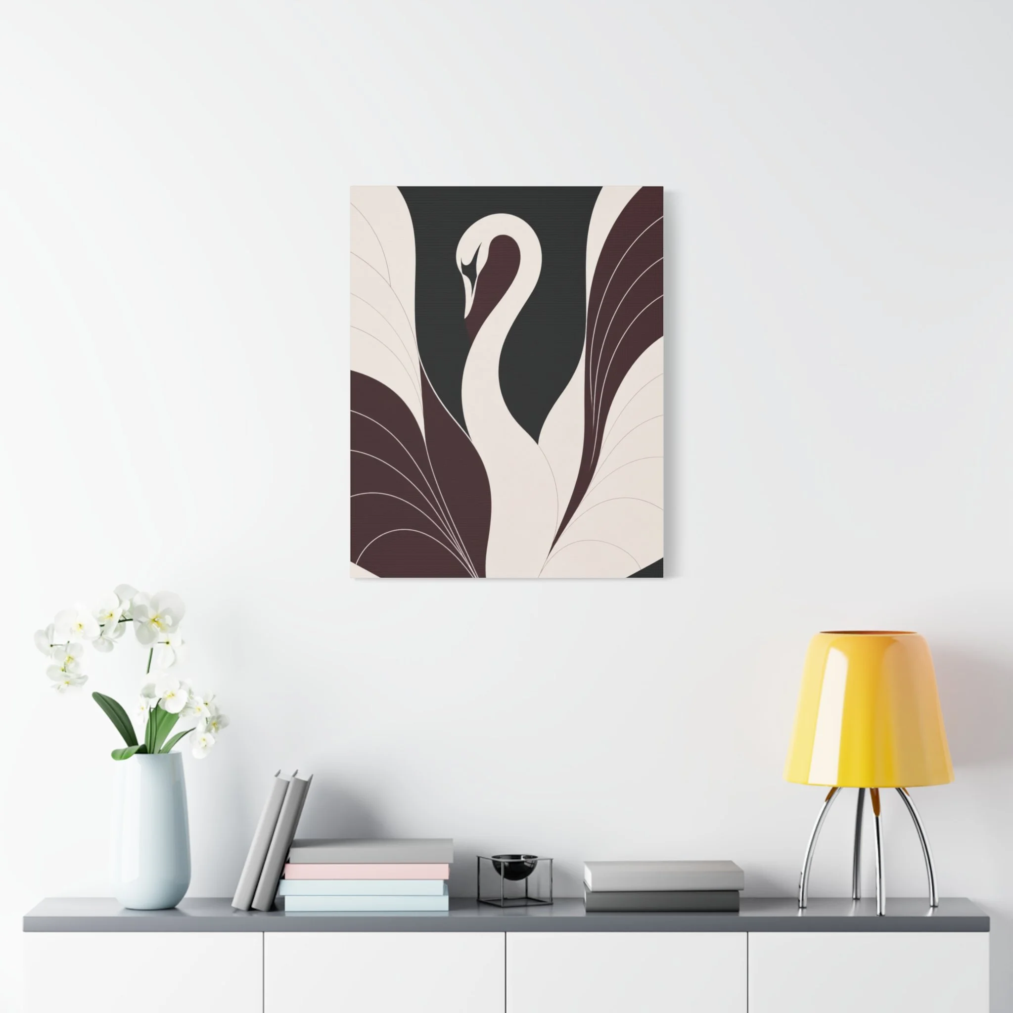 Cygnus canvas print hanging system