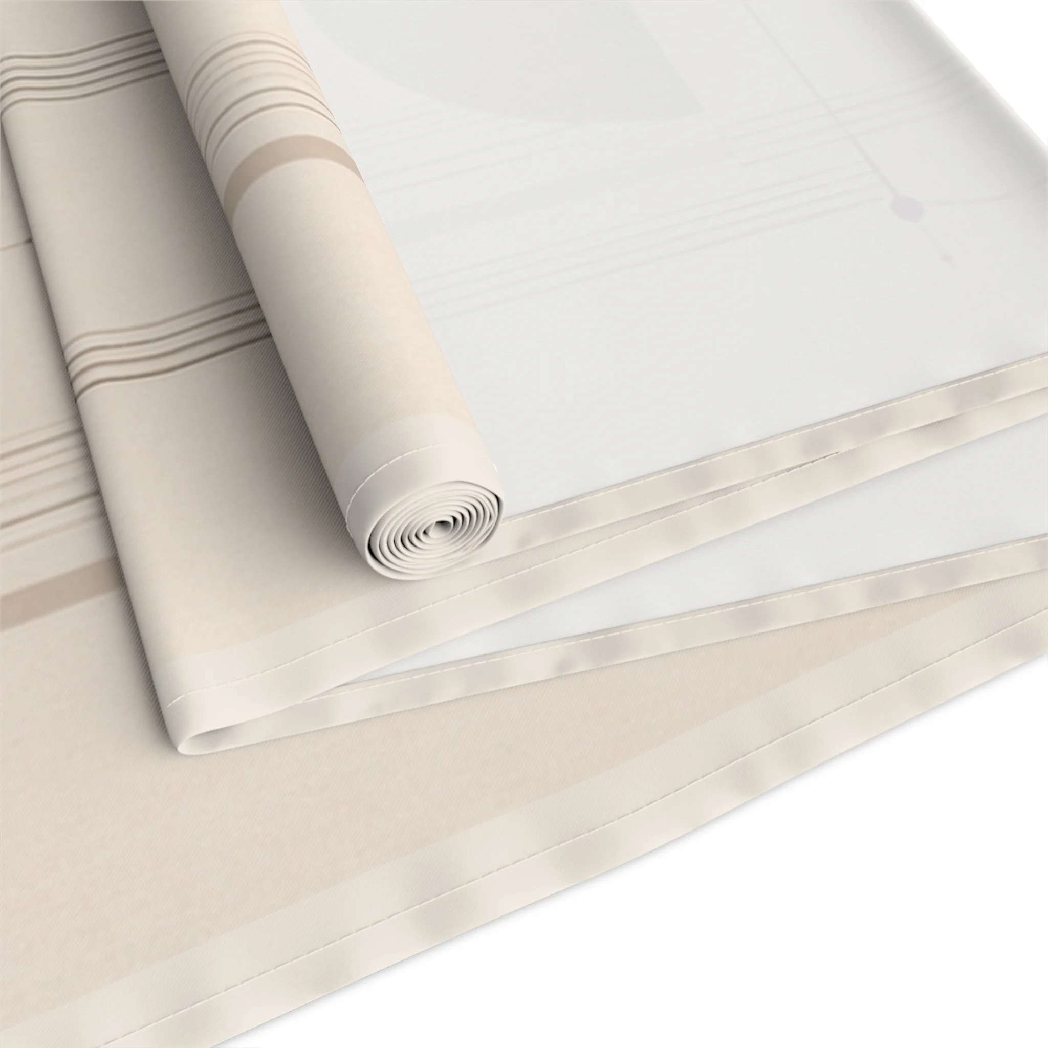 Table runner in 16 by 72 inch size on wooden table