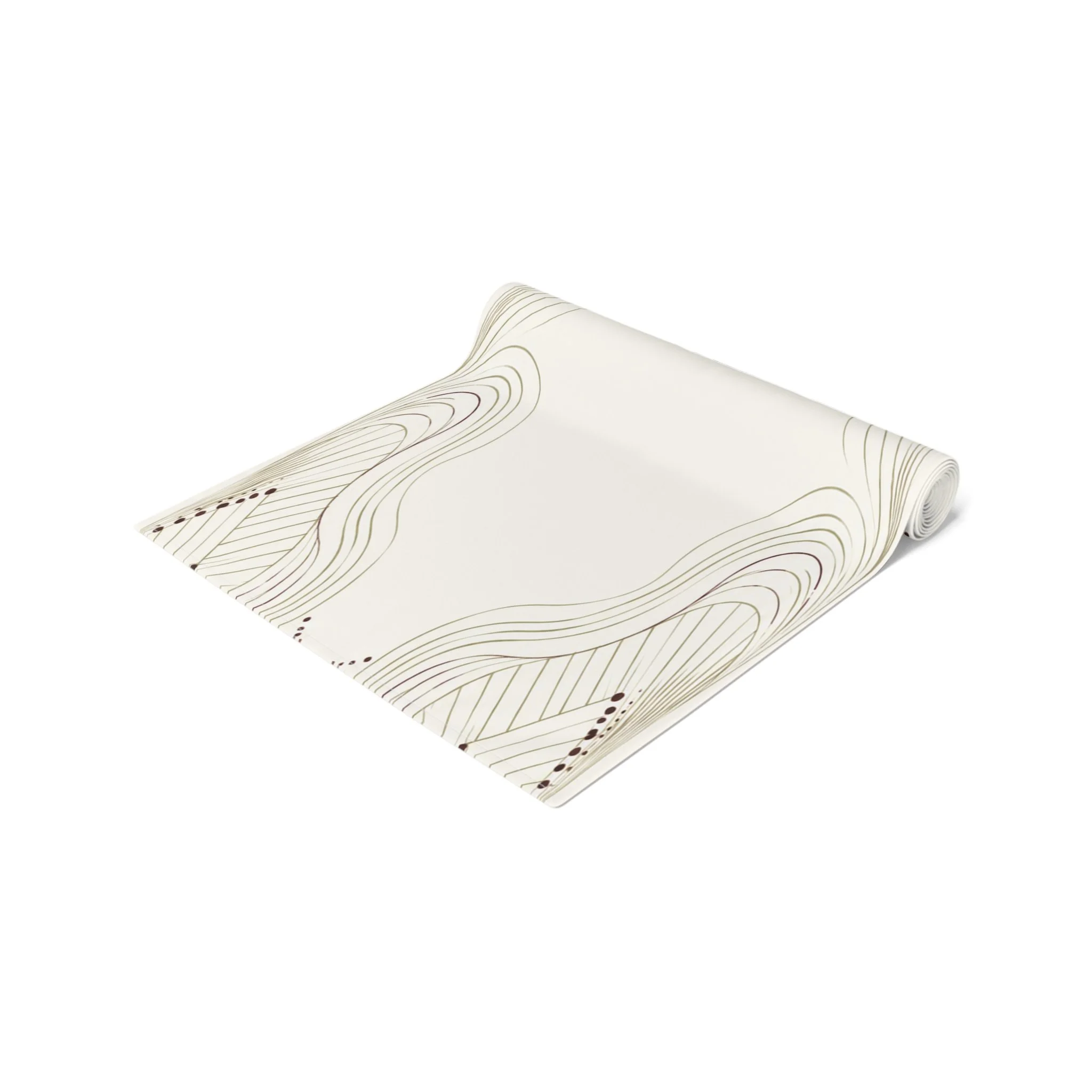 Ember Wave table runner in polyester variant showing vibrant pattern detail