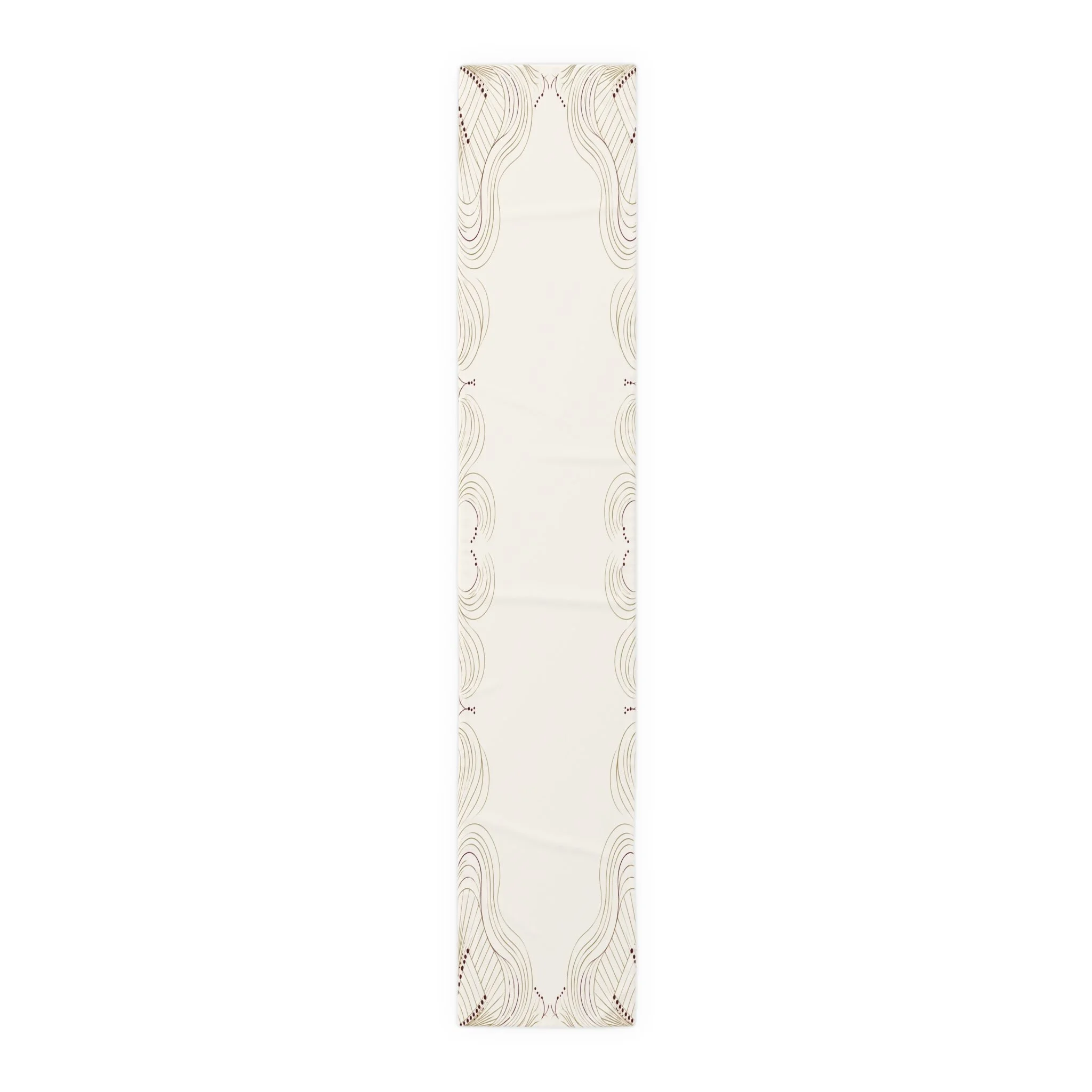 Ember Wave table runner showing subtle wave pattern in muted ember tones