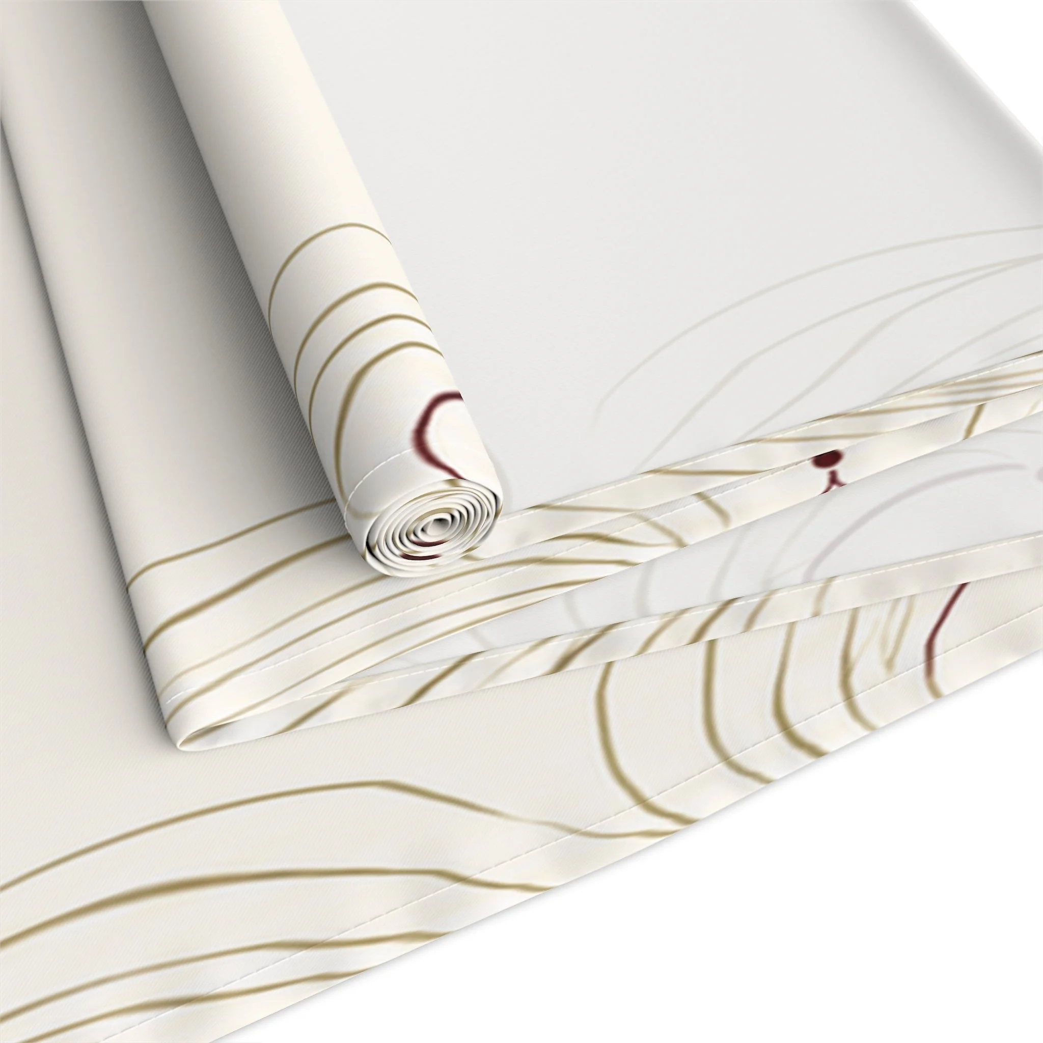 Cotton Ember Wave table runner soft texture and classic appearance