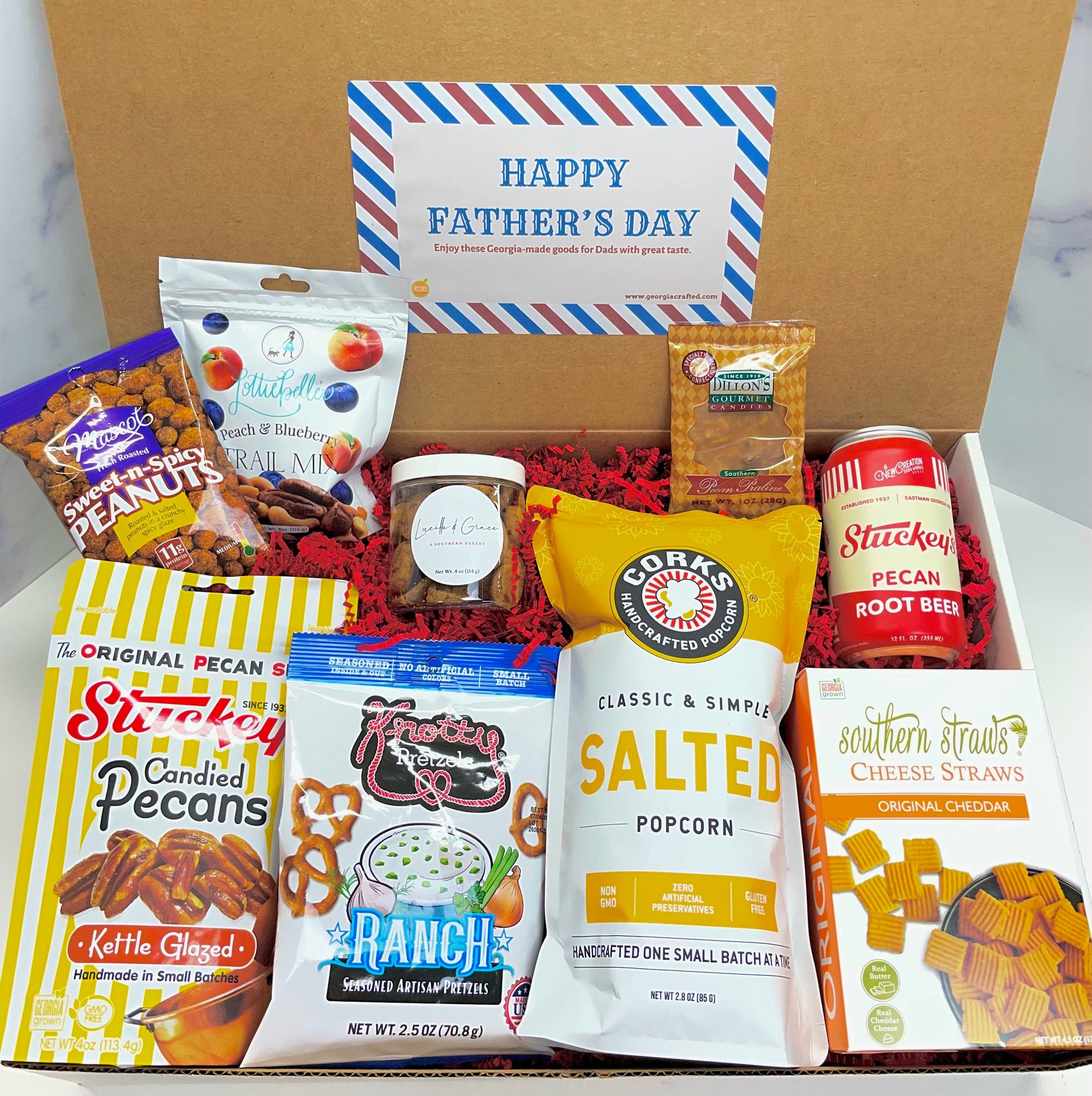 Father's Day Deluxe Box with Southern snack assortment