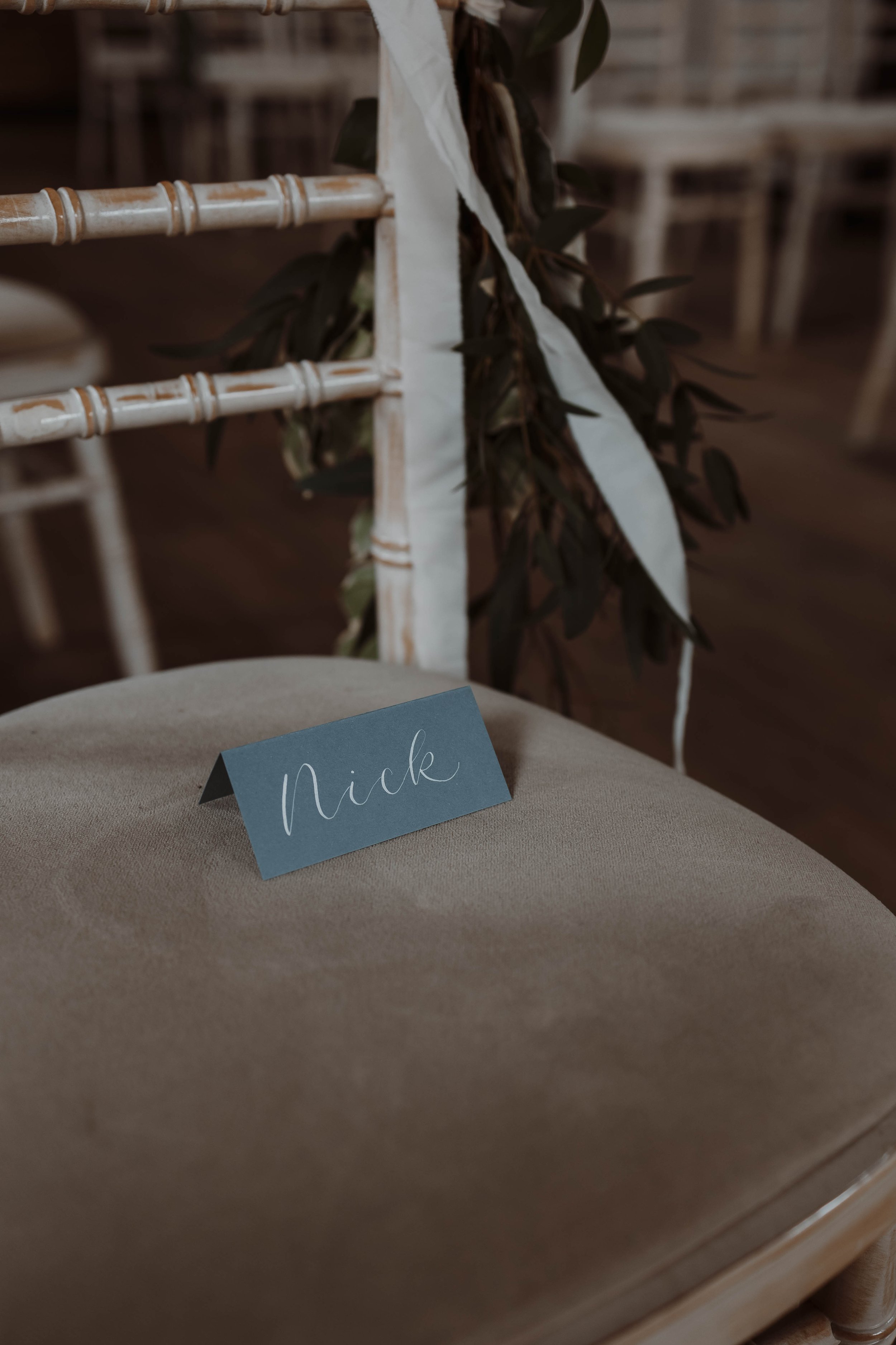 Calligraphy place card