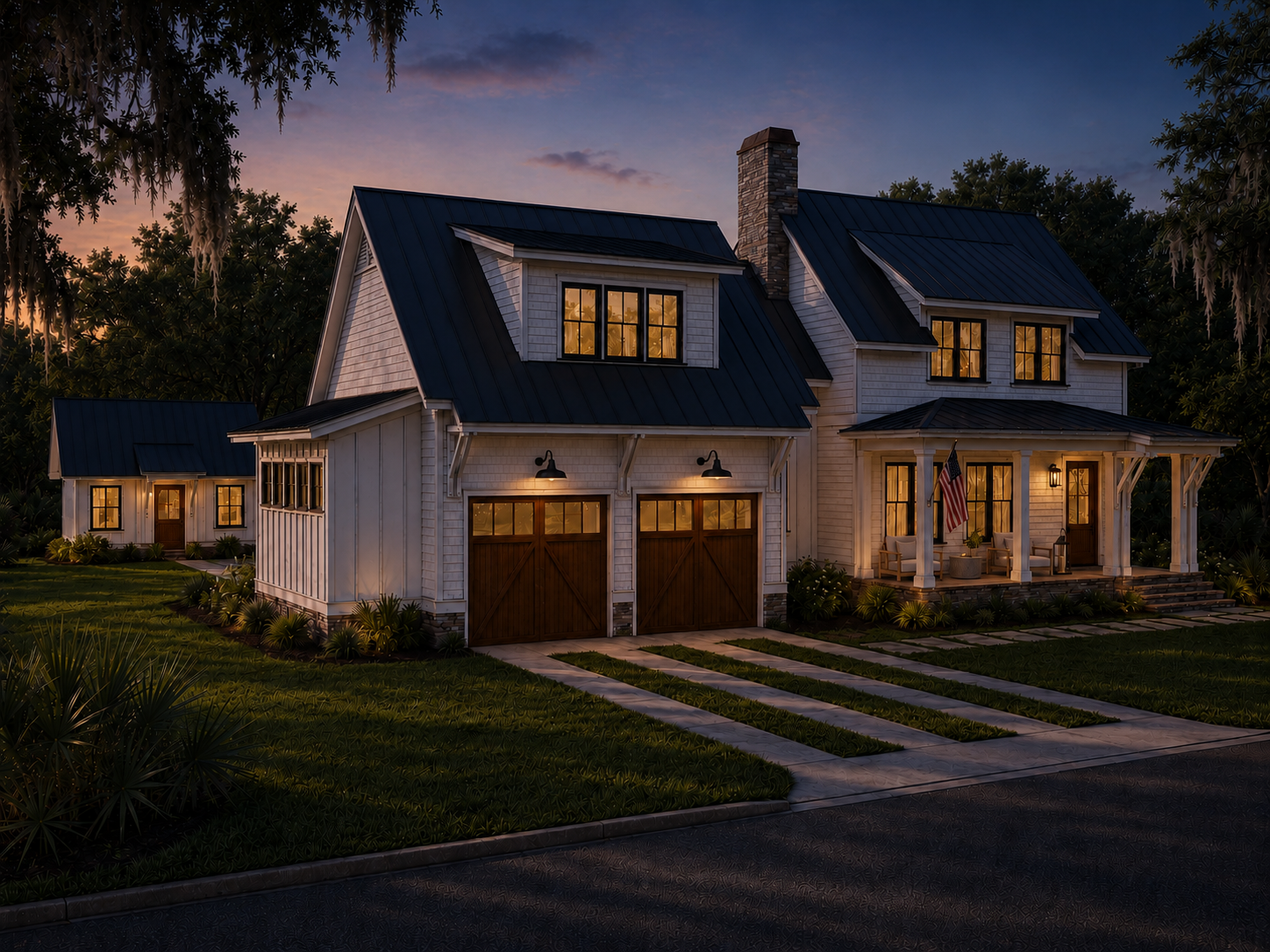 lat-34-oyster-point-custom-home-wilmington-nc-front-twilight-exterior.png