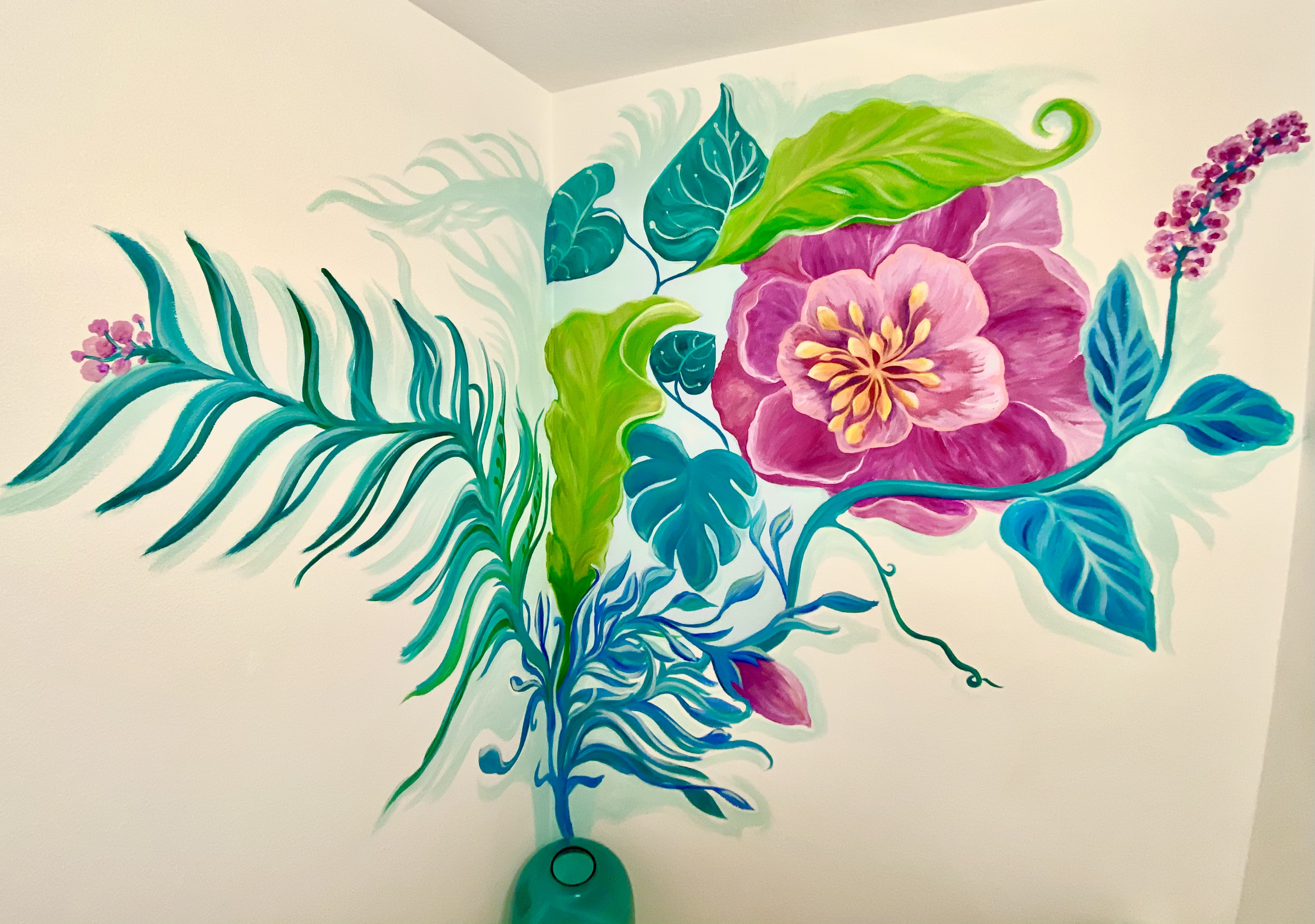 Floral Bathroom Art