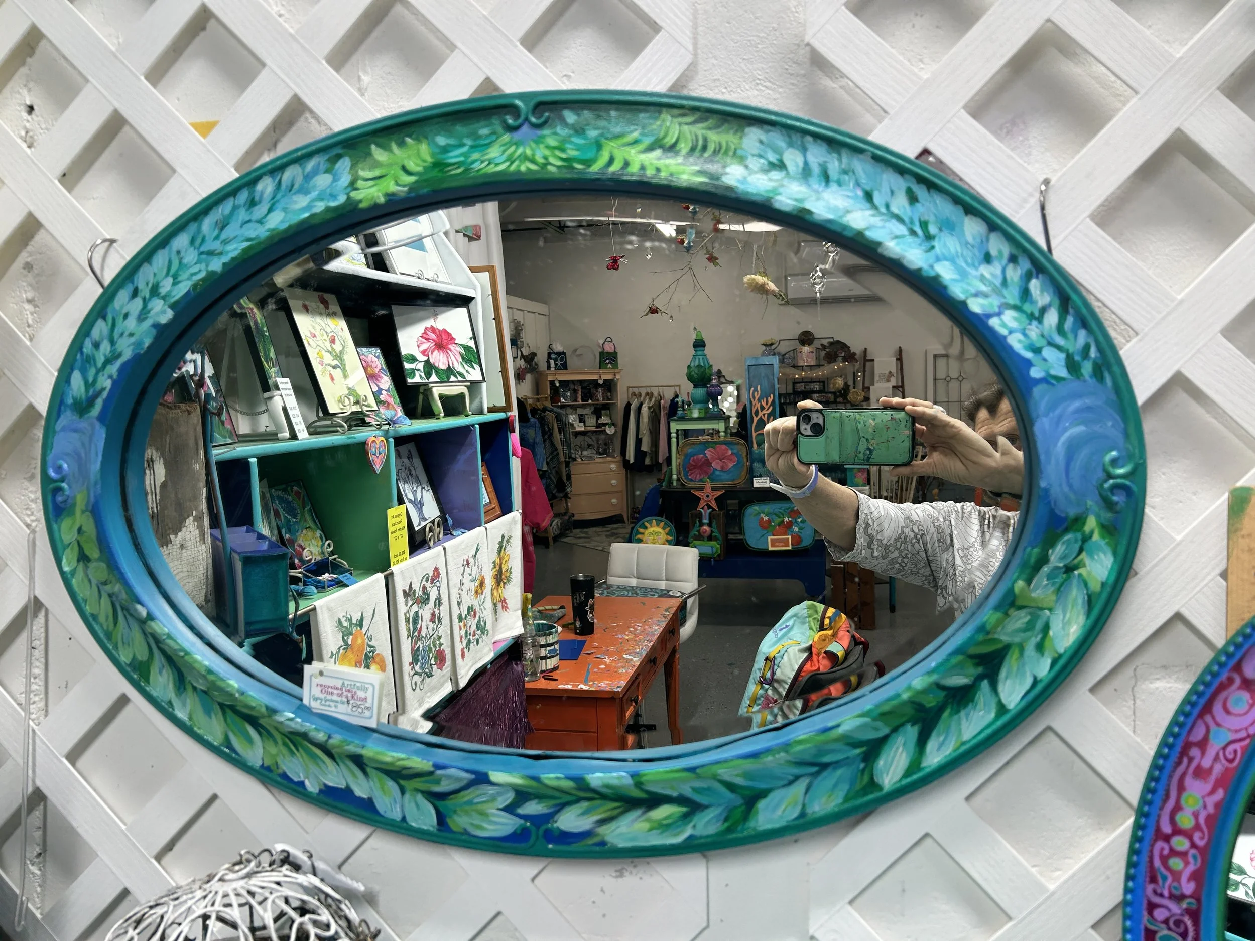 Recycled Mirror with Boho Style