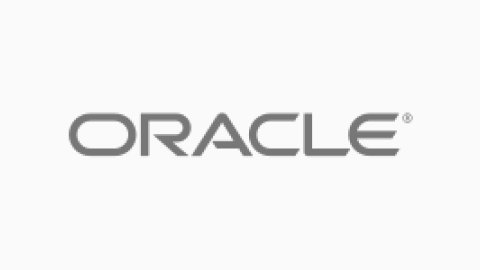 Oracle logo on a white background.