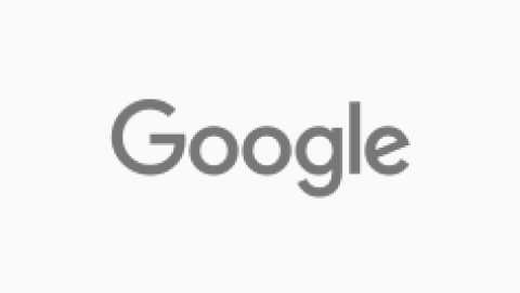 Google logo on a white background.