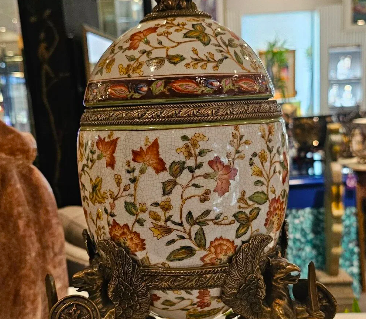 Vintage Castilian Imports Russian Egg Urn