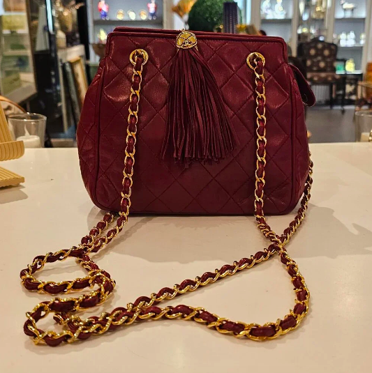 Vintage Chanel Tassel Shoulder Bag