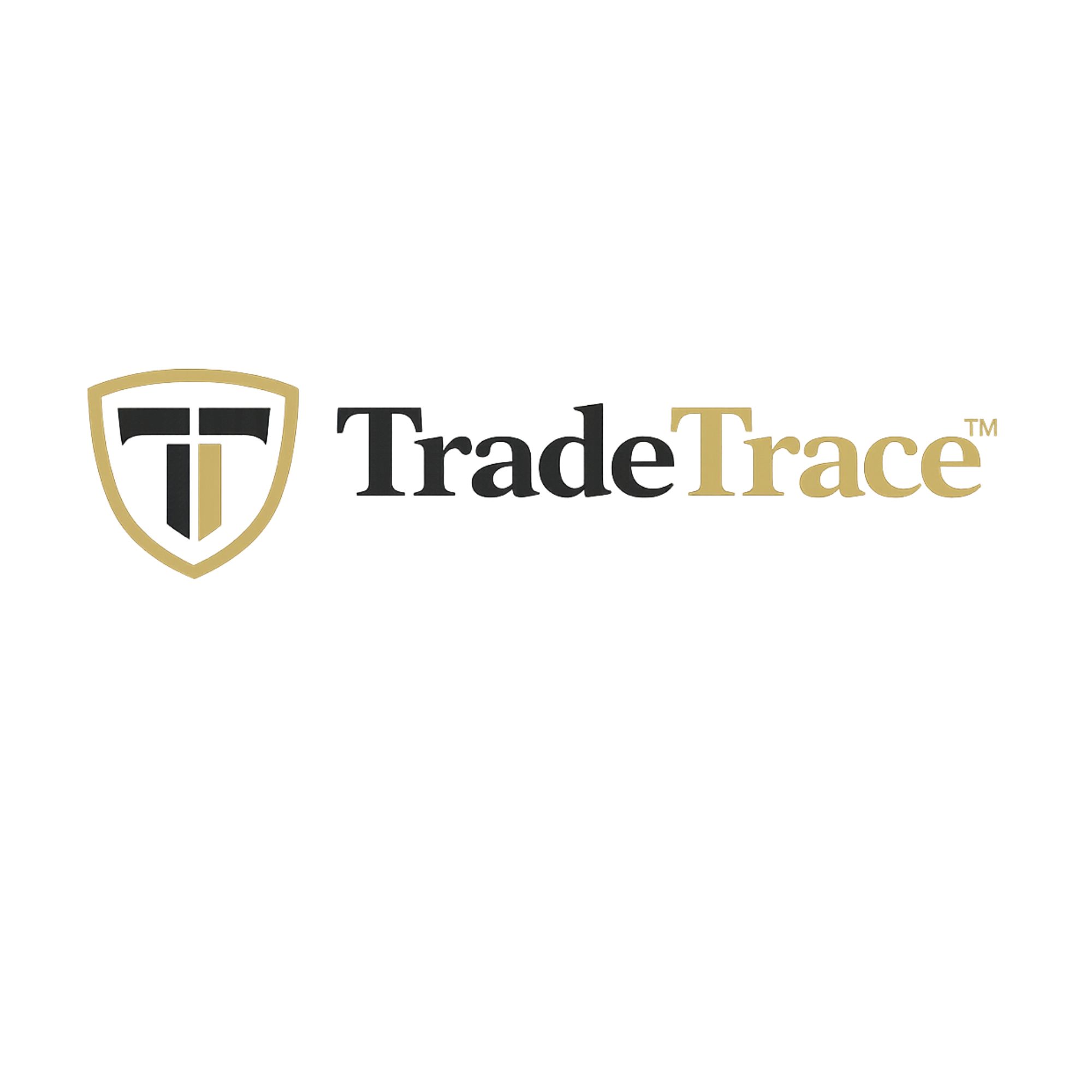 The Trade License logo features a shield with a black, red, and gold color scheme and the words "Trade License" in bold black and gold text.