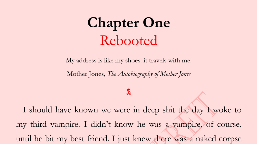 undertaken chapter one: rebooted