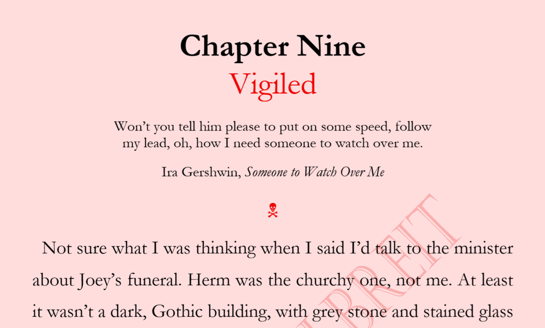 UNDERTAKEN CHAPTER NINE: VIGILED
