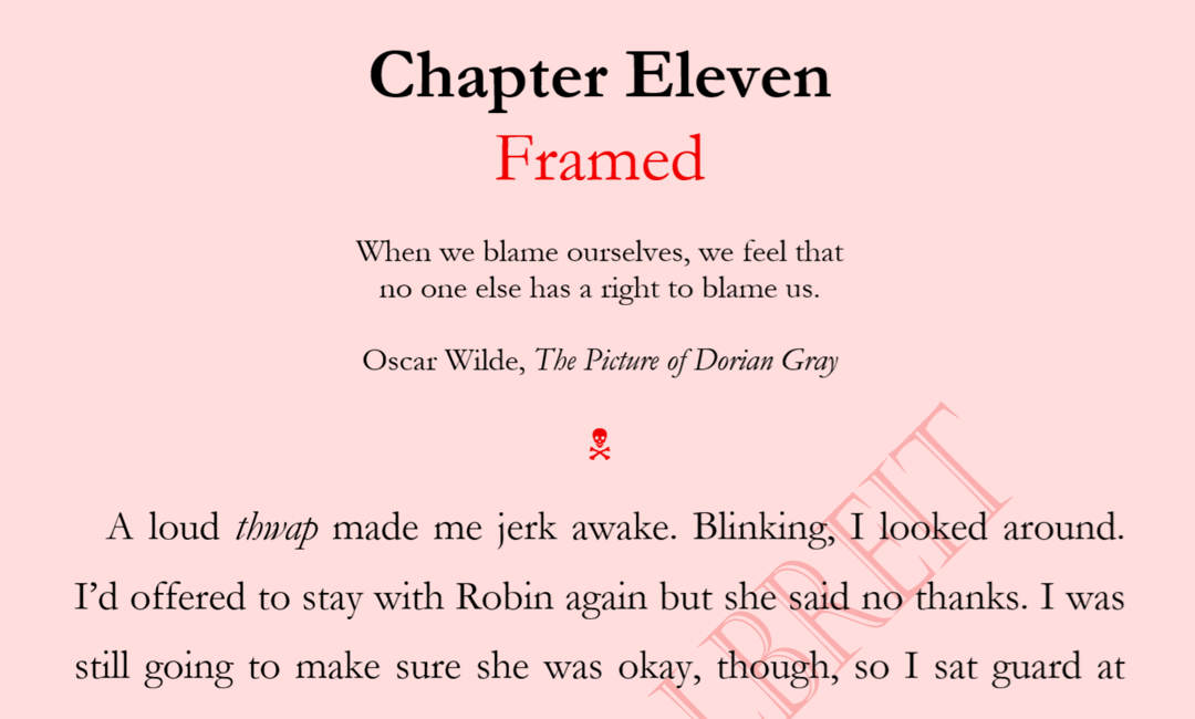 UNDERTAKEN CHAPTER ELEVEN: FRAMED