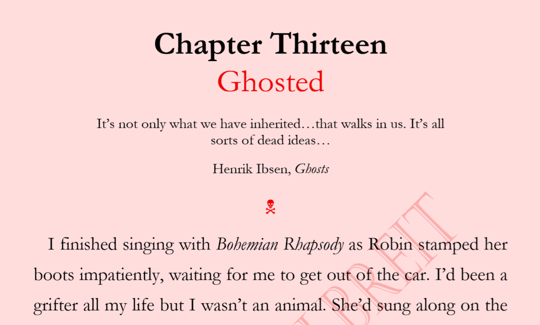 UNDERTAKEN CHAPTER THIRTEEN: GHOSTED