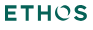 The logo of ETHOS with a stylized 'E' above the text 'ETHOS' in black font.