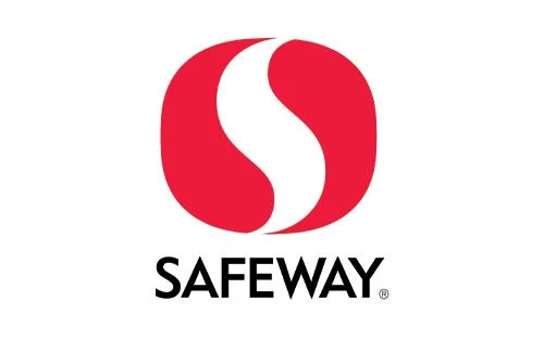 Safeway logo with a red icon and black text.