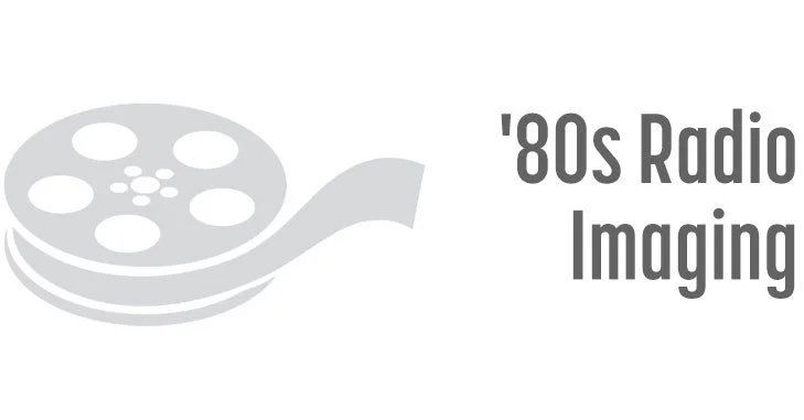 Logo with a film reel and the text '80s Radio Imaging voiceover talent'
