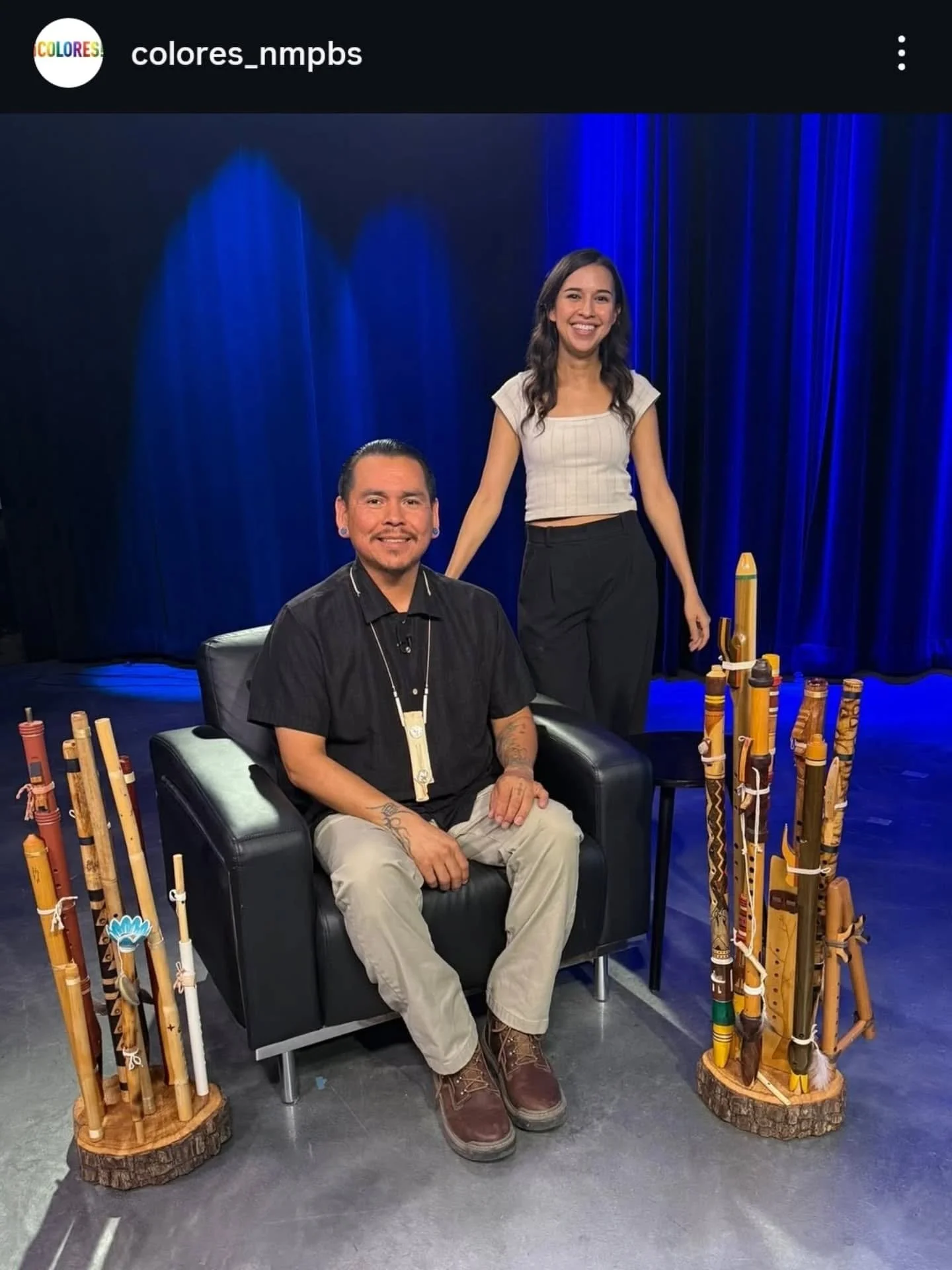 Posted @withregram &bull; @colores_nmpbs Flute maker Marlon Magdalena shares the spiritual and historical significance of Indigenous flutes, revealing how he brings their spirit to life through breath and song.

Watch &iexcl;COLORES! Saturday August 