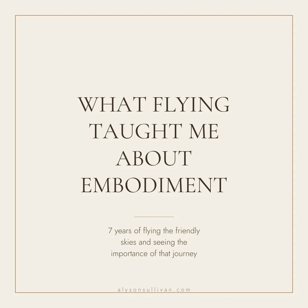 Every time I travel I remember an identity I lived for many years.  I became a flight attendant at 22 years old and I had no idea what that even entailed.

I loved seeing the world and I enjoyed connecting with people - flight attendant training was 