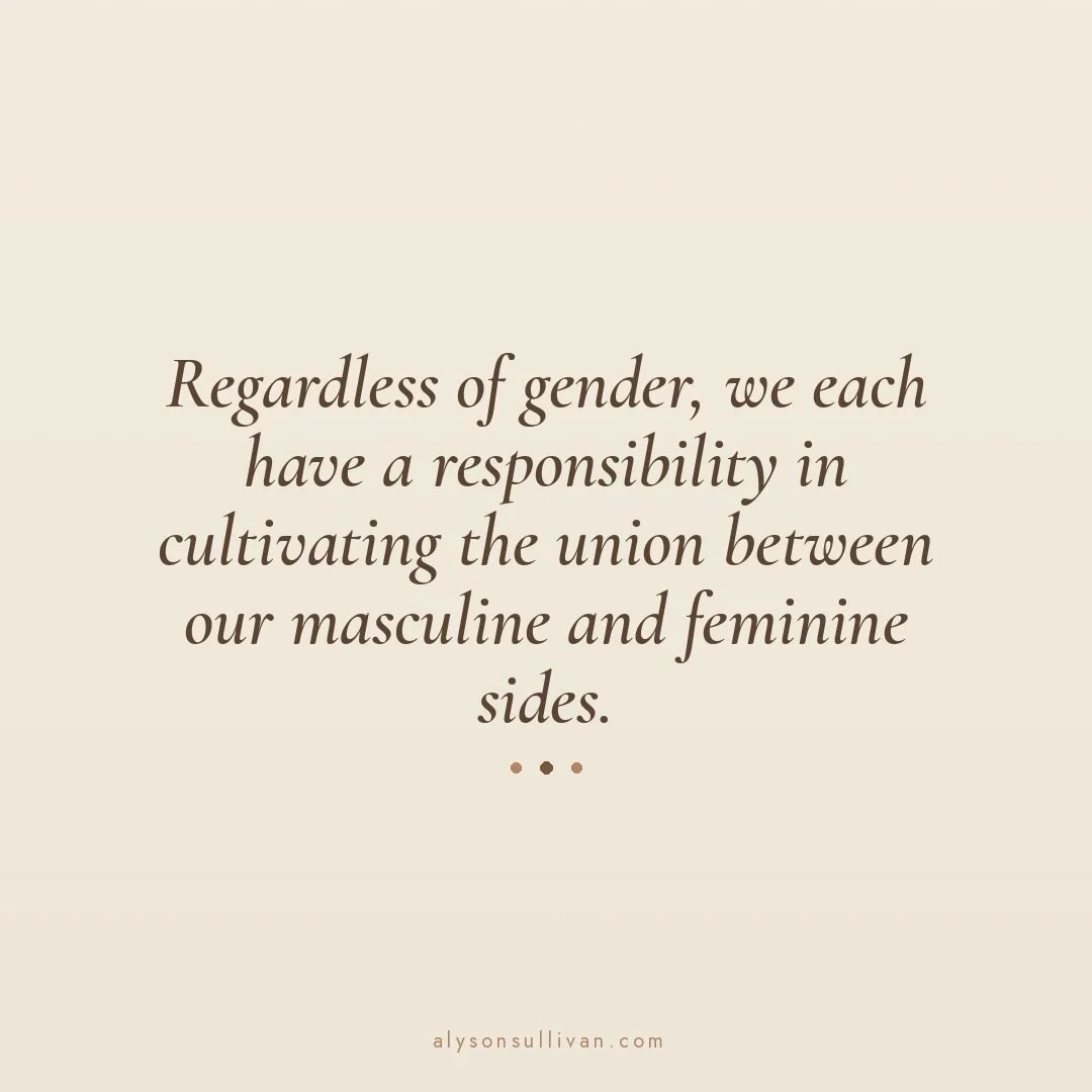 The rebellion is reclaiming our divine feminine AND integrating a conscious masculine.

I can even feel slight embarrassment/resistance to be a women talking so much about my inner masculine&hellip;and yet it&rsquo;s been the deepest work I have done