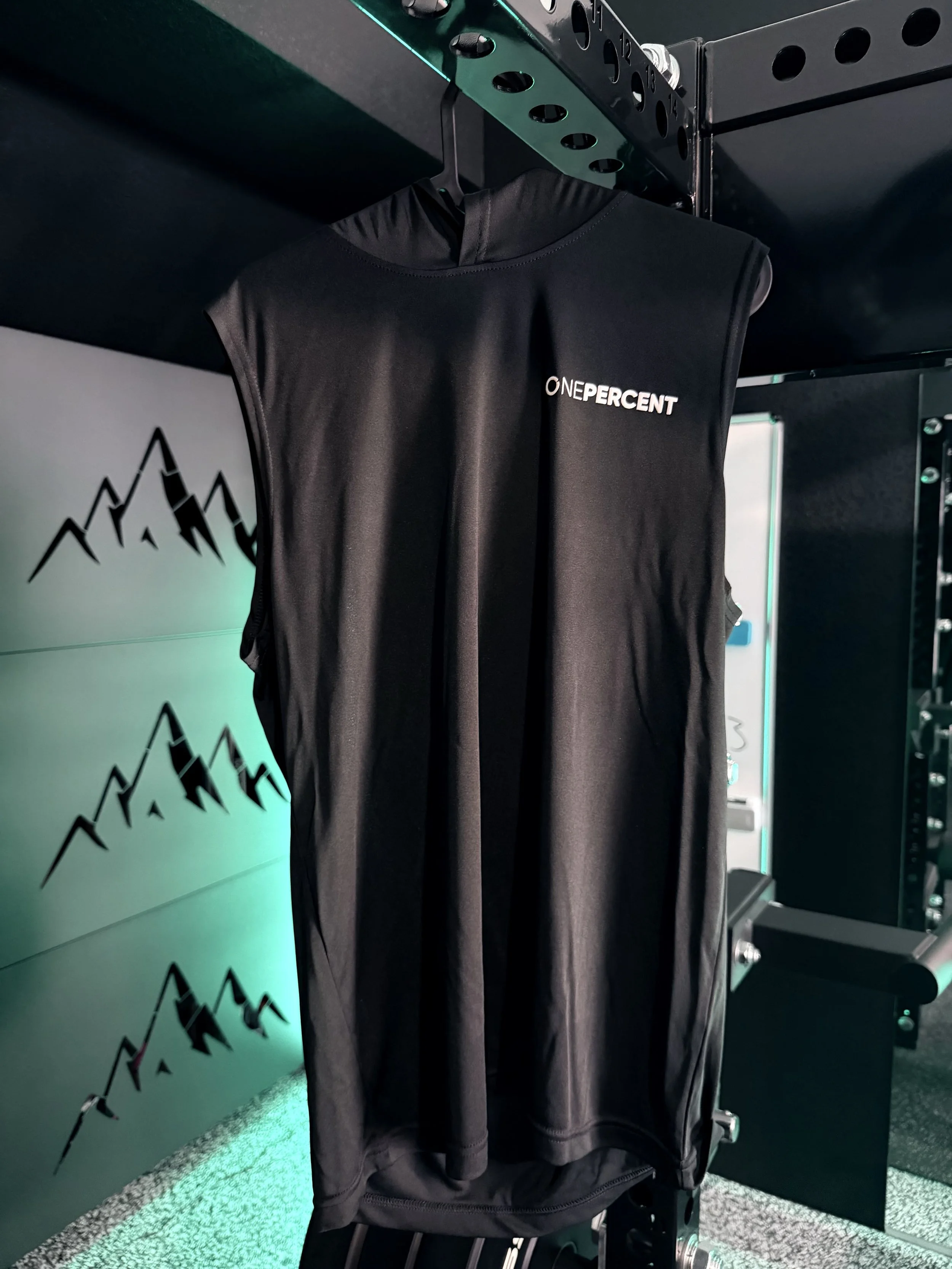 The 1% Sleeveless Hoodie (Black)