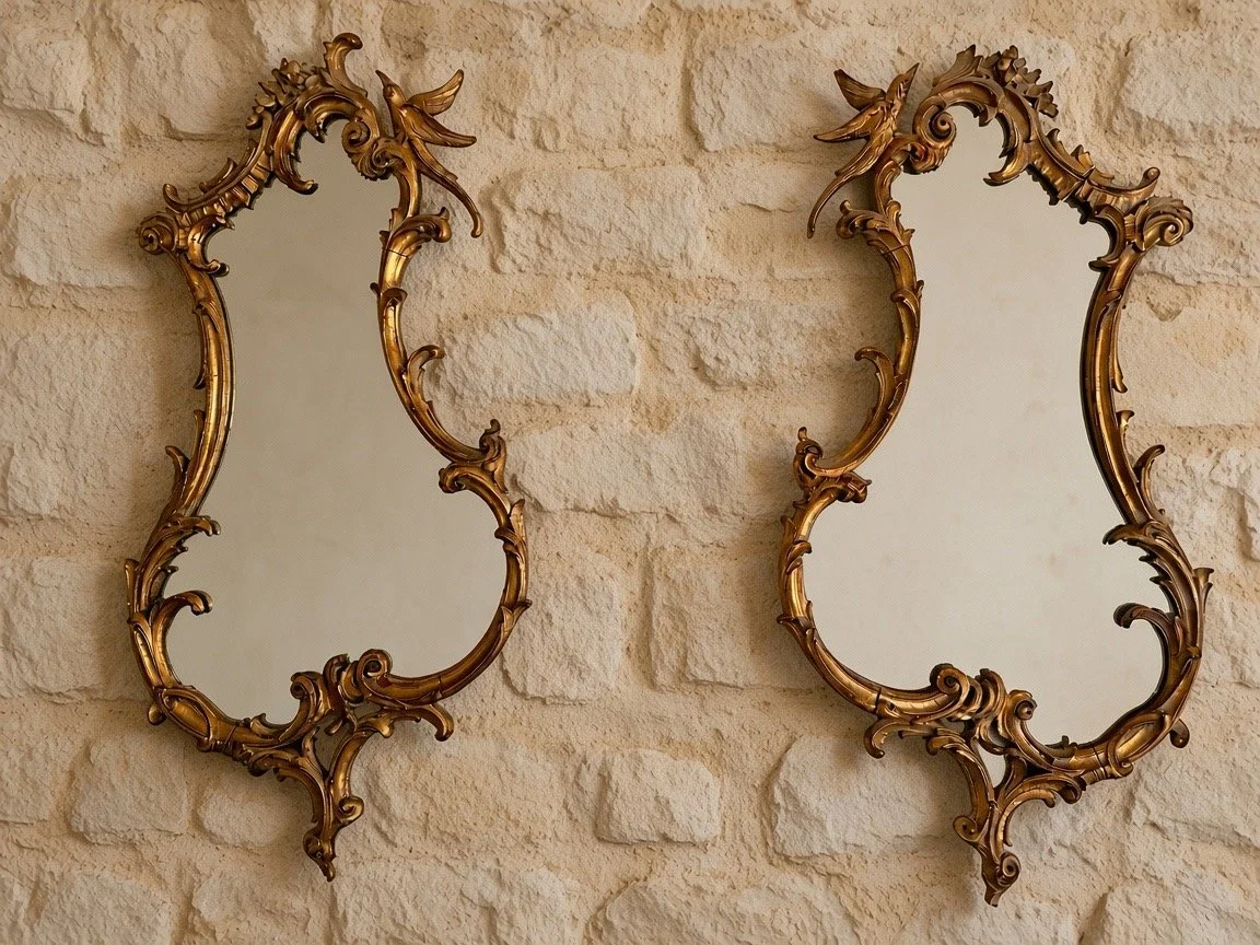 Vintage Italian Giltwood Mirror