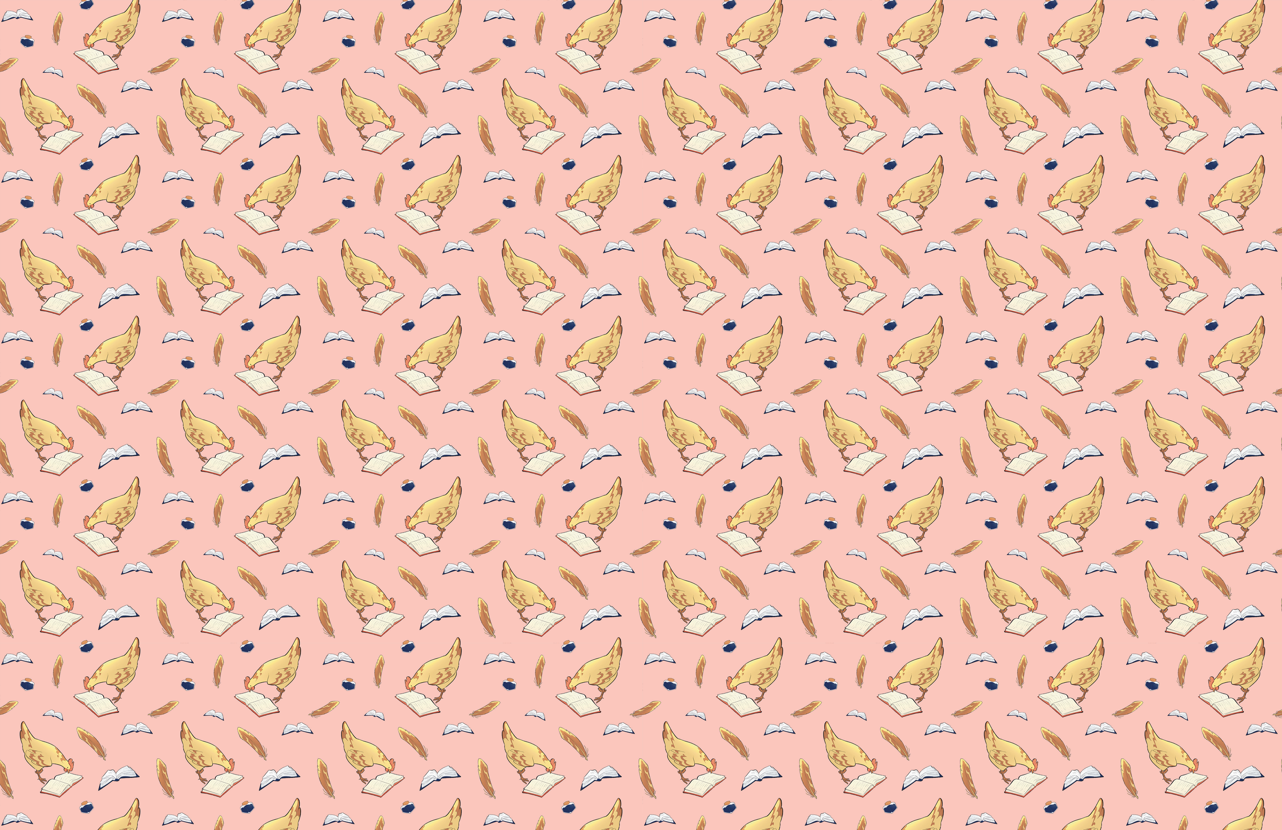 Smaller variation of the other print featuring the chicken.