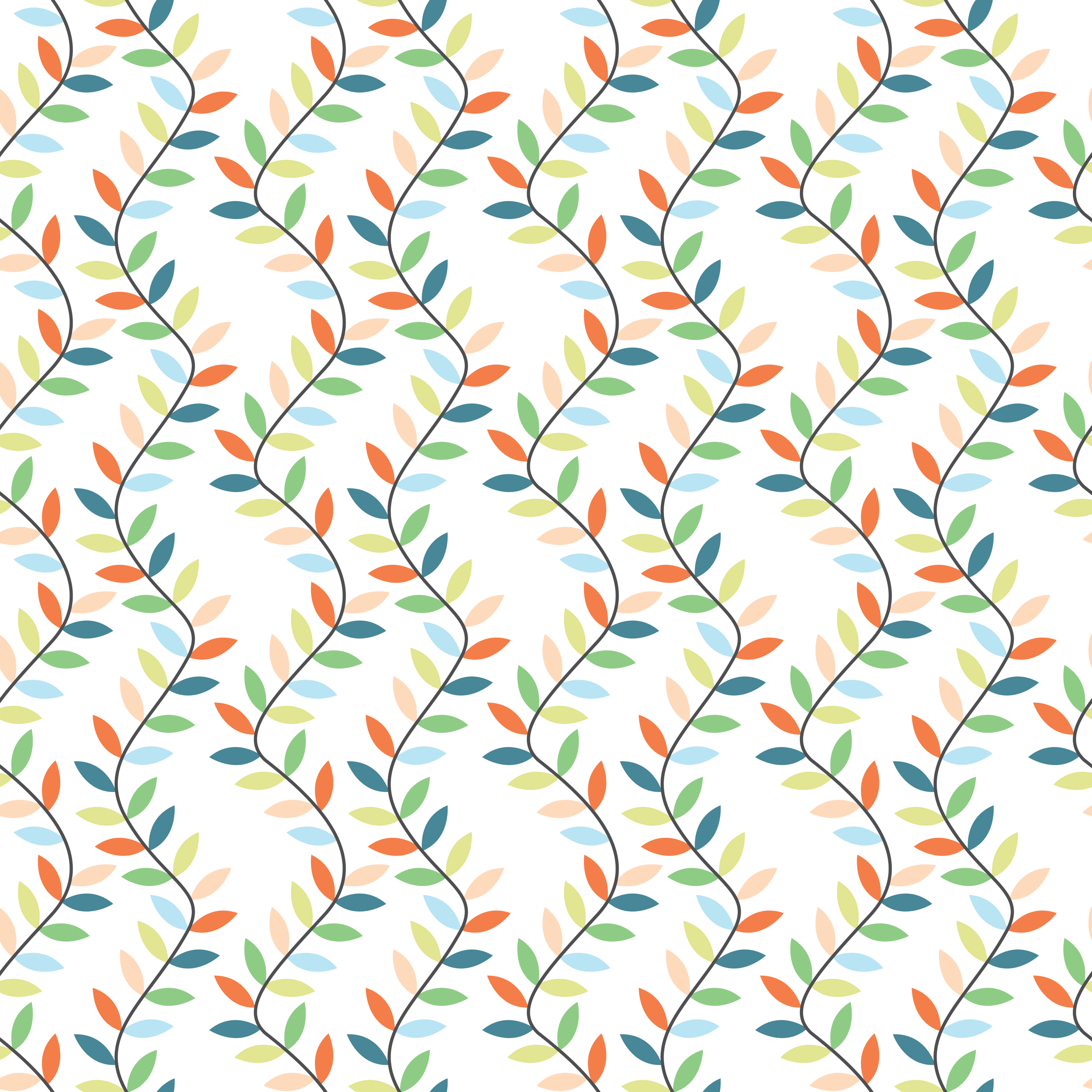 A pattern series inspired by the style of Orla Kiely, designed for a home decor line.