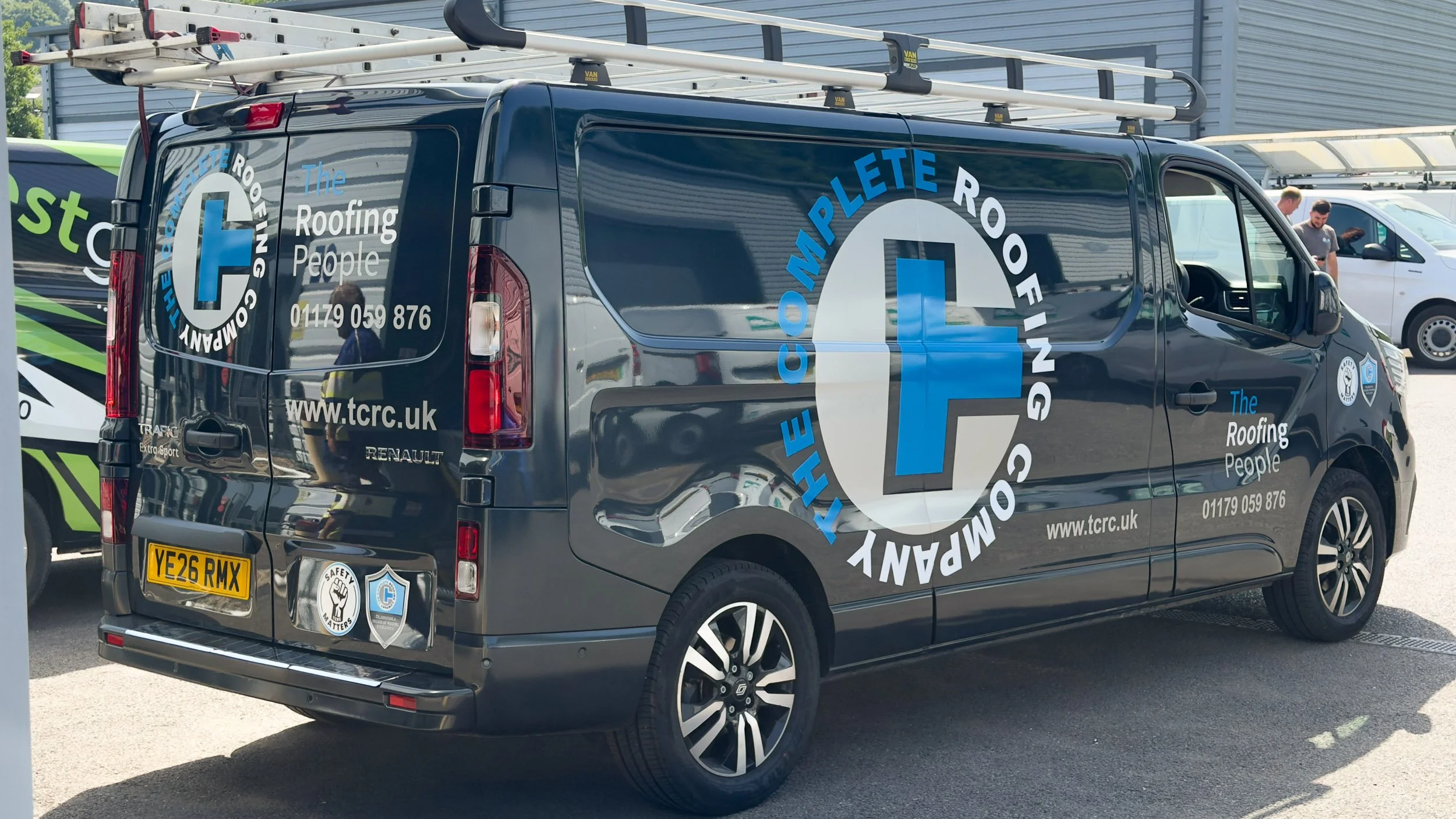 	
Van with commercial vehicle graphics parked outside of zest graphics installation centre