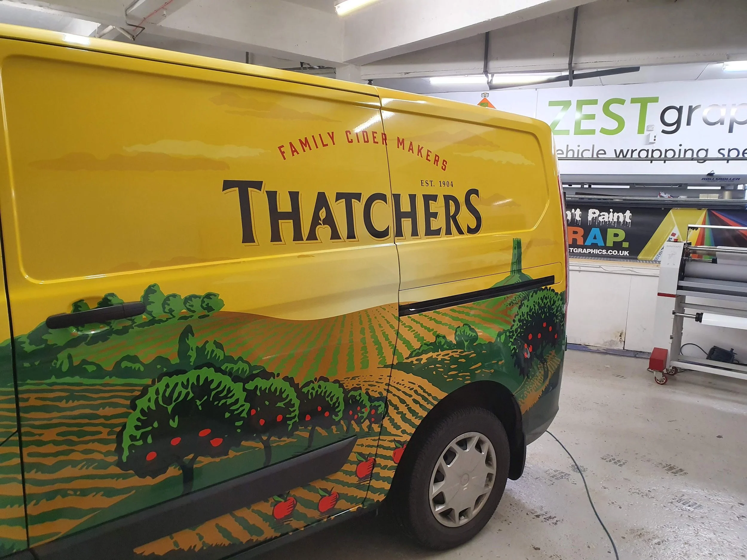 Thatchers wrap on a Transit custom