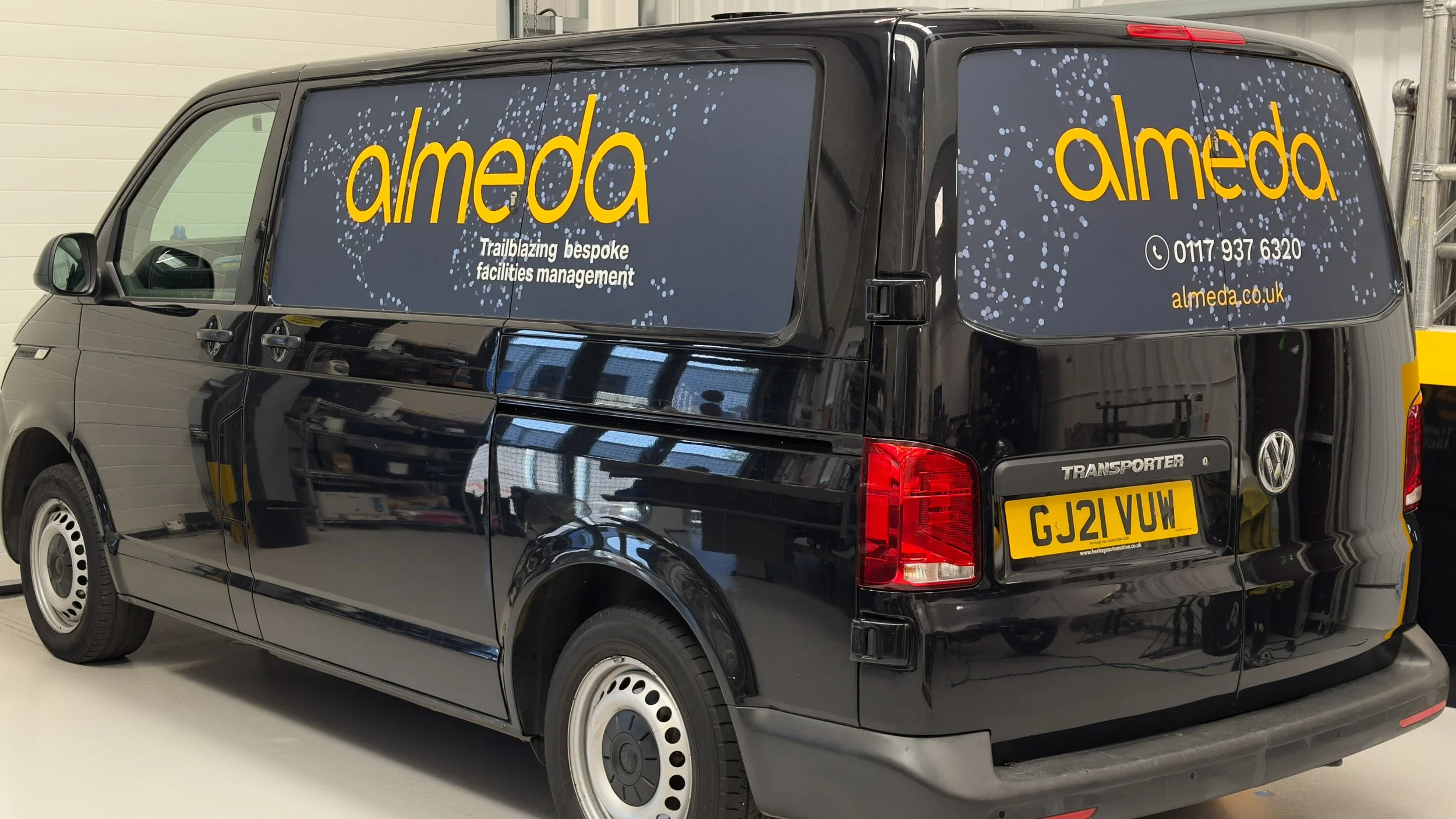 VW Transporter Panel infill wrap fleet vehicle graphics