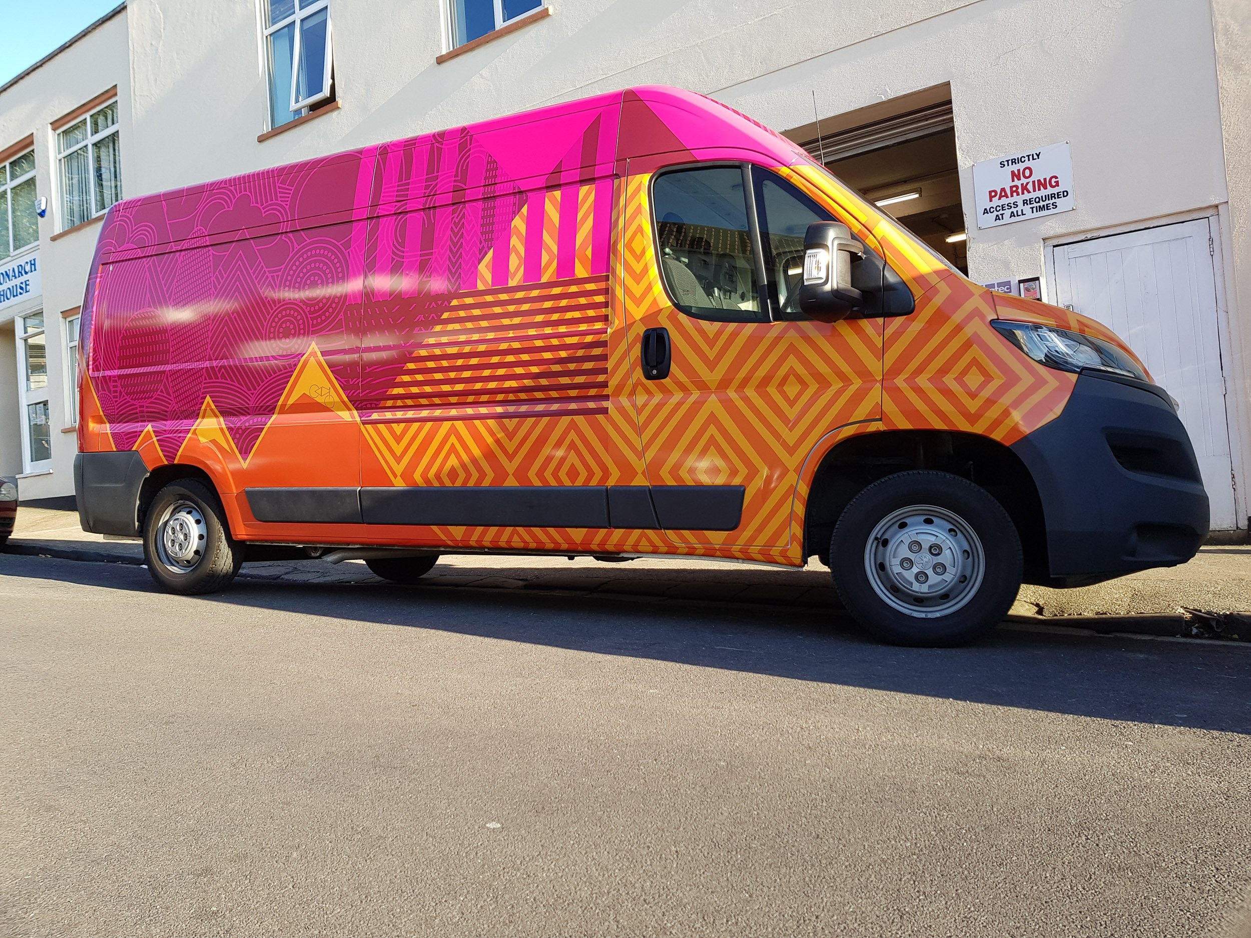 peugoet boxer van wrap in custom design