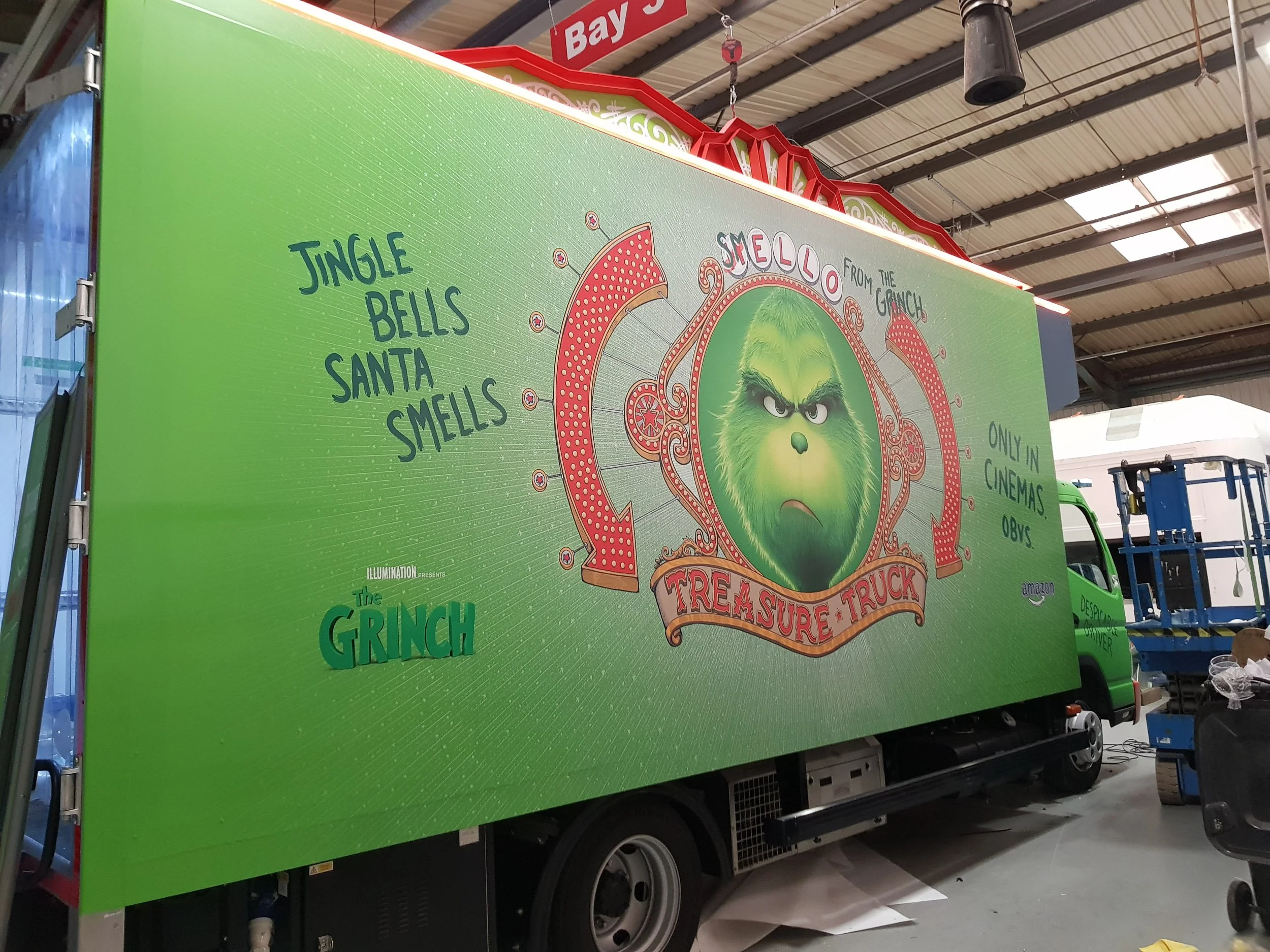 amazon treasure the grinch truck full wrap