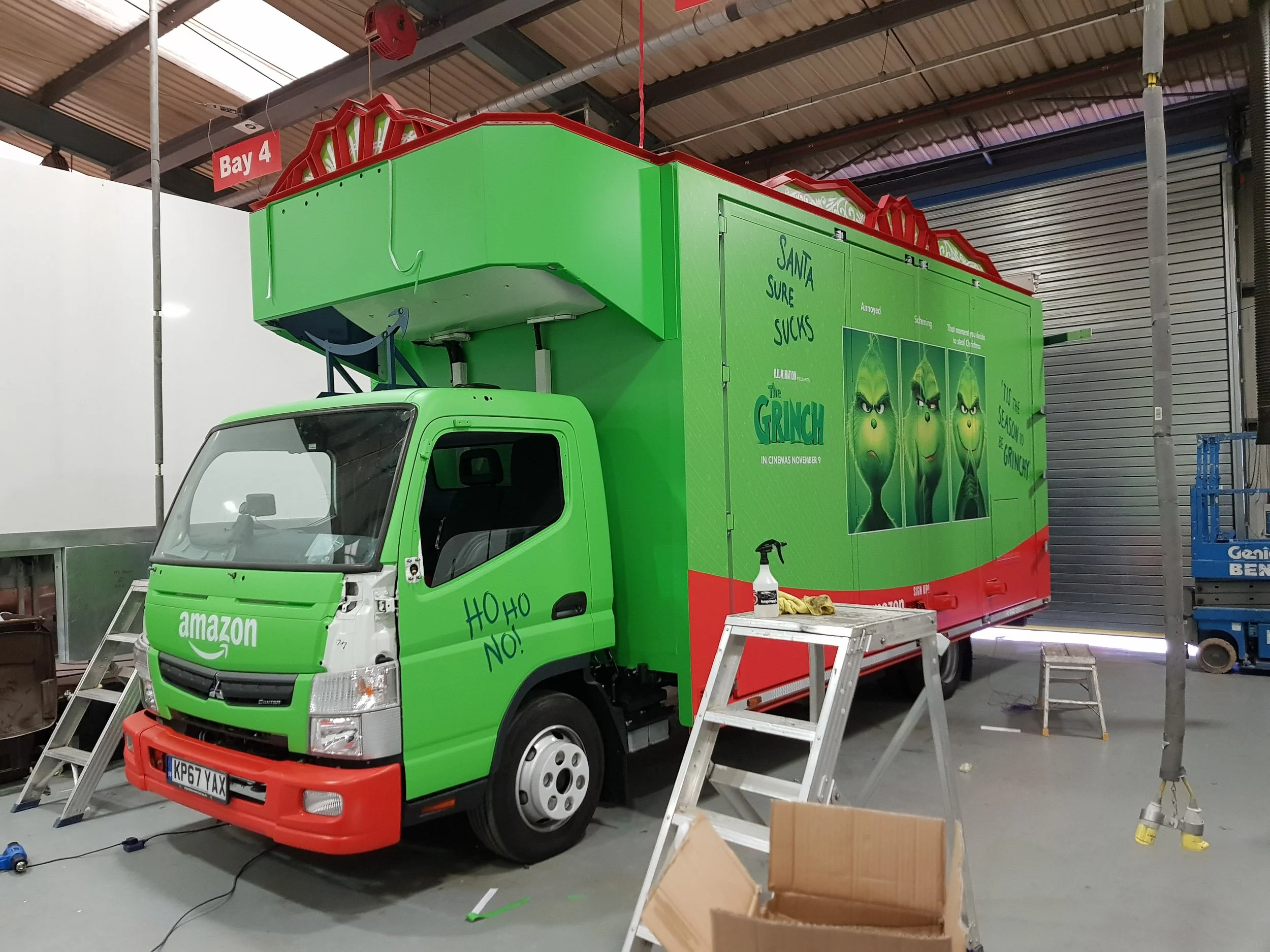 amazon treasure the grinch truck full wrap